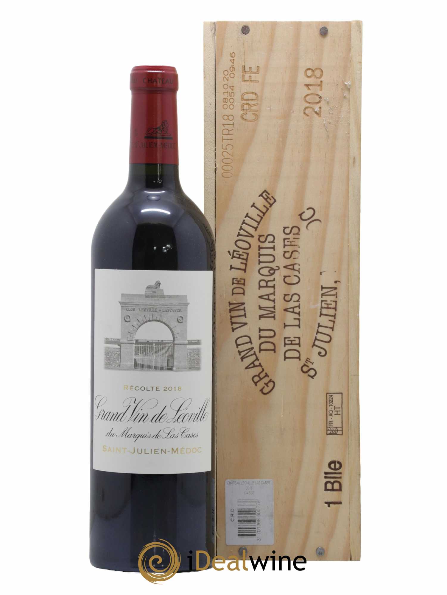 Château Léoville Las Cases 2ème Grand Cru Classé 2018 - Lot de 1 bouteille - 0