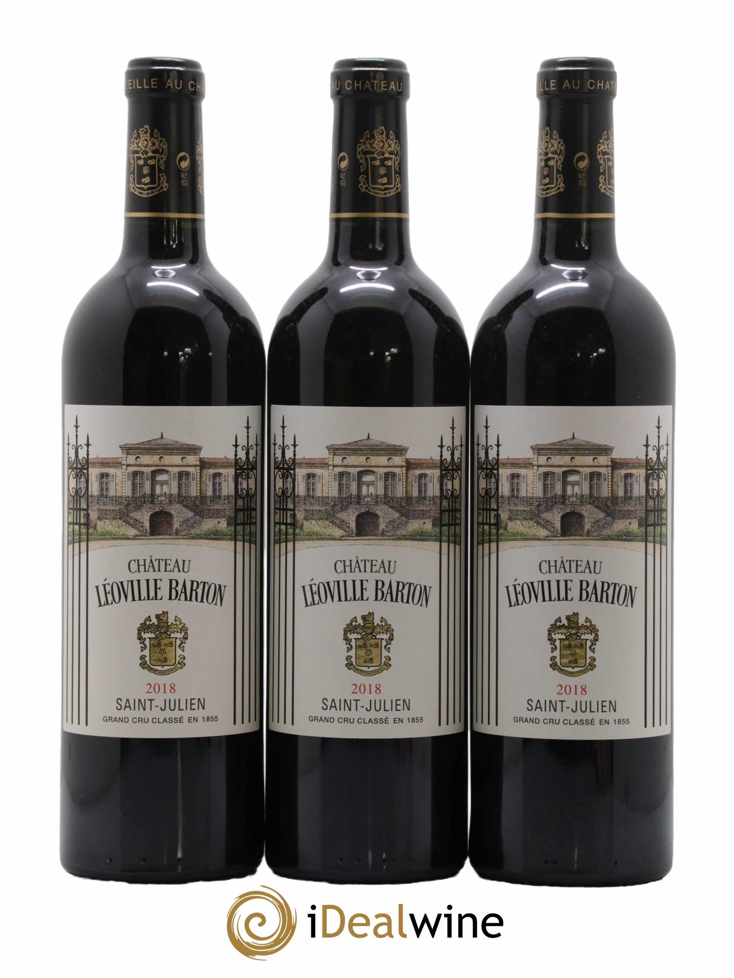 Château Léoville Barton 2ème Grand Cru Classé 2018 - Lot de 3 bouteilles - 1