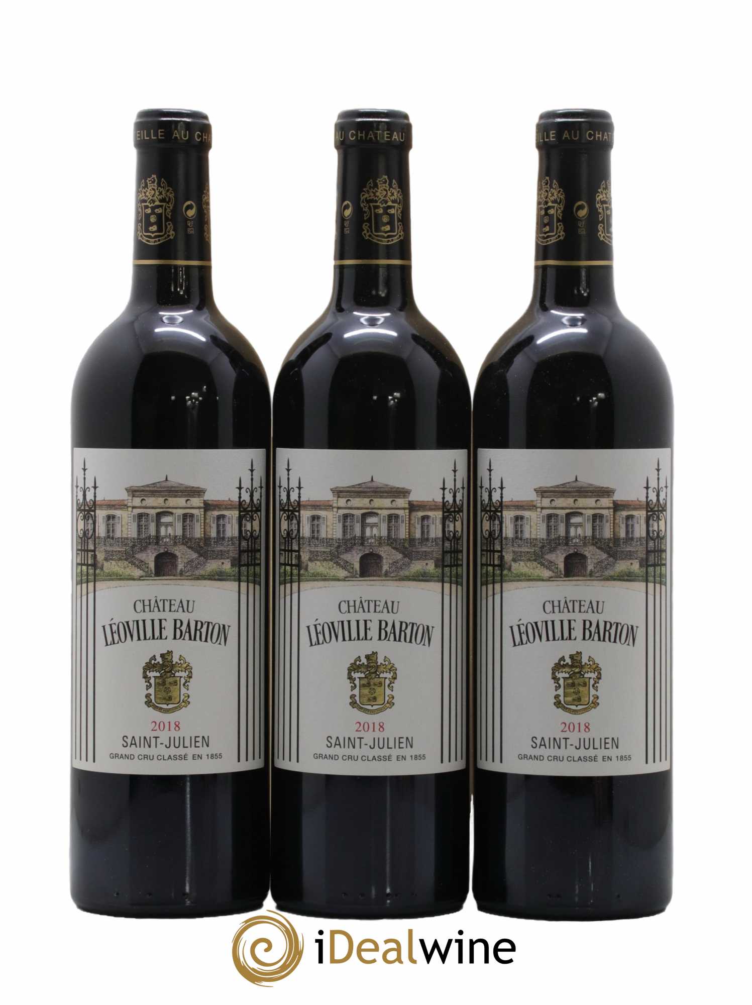 Château Léoville Barton 2ème Grand Cru Classé 2018 - Lot de 3 bouteilles - 0