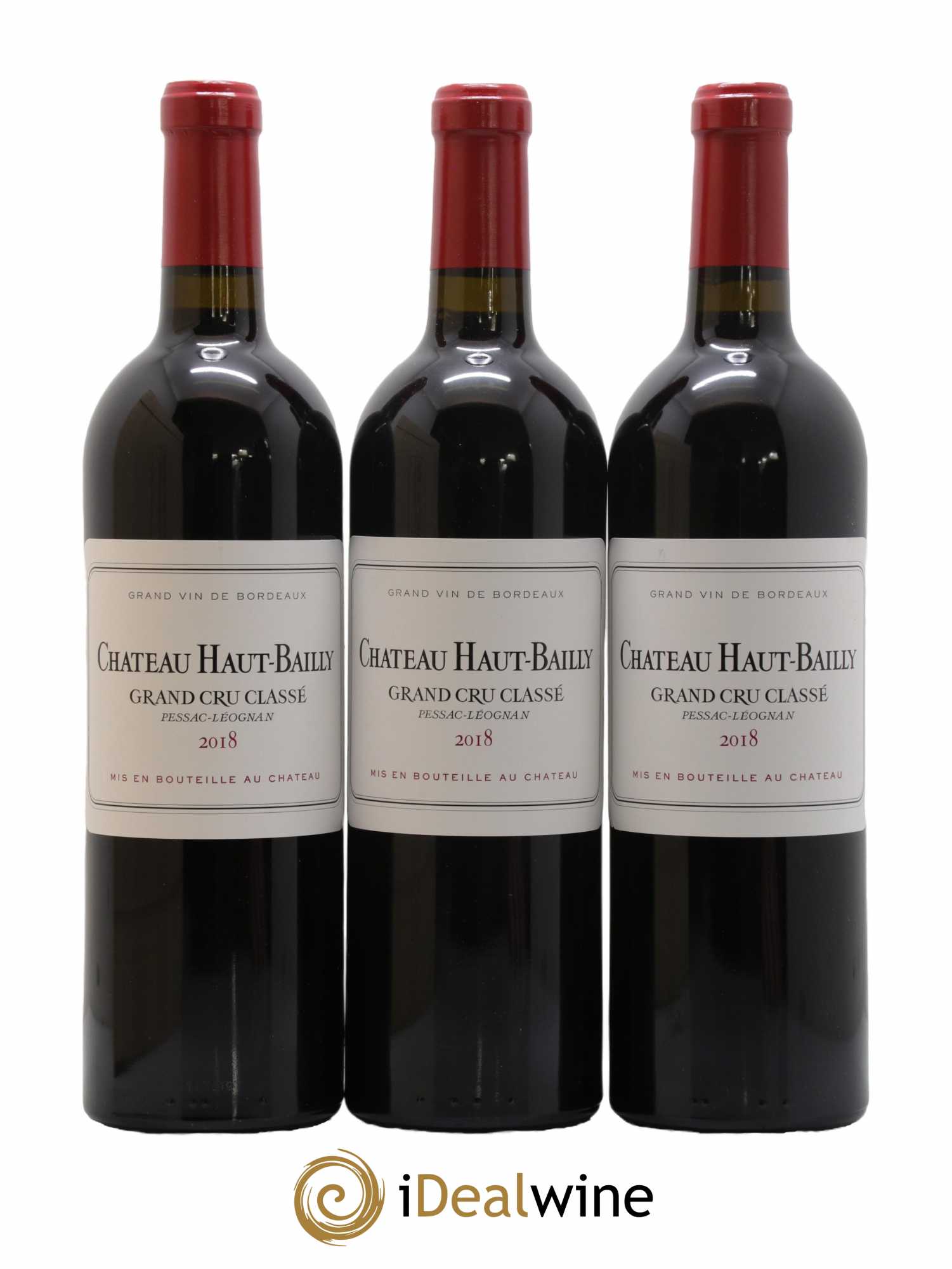 Château Haut-Bailly Cru Classé de Graves 2018 - Lot de 3 bouteilles - 1