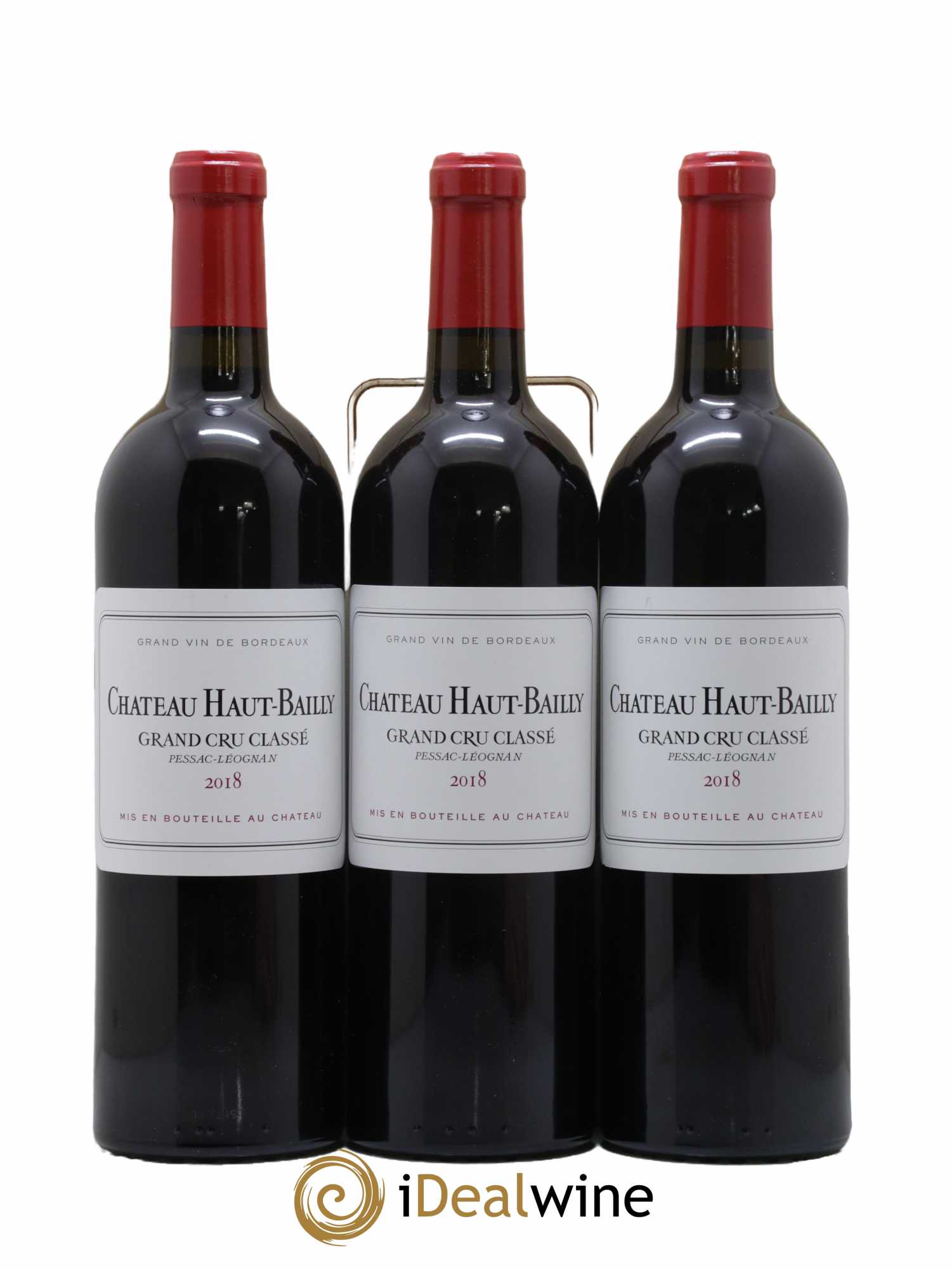 Château Haut-Bailly Cru Classé de Graves 2018 - Lot de 3 bouteilles - 0
