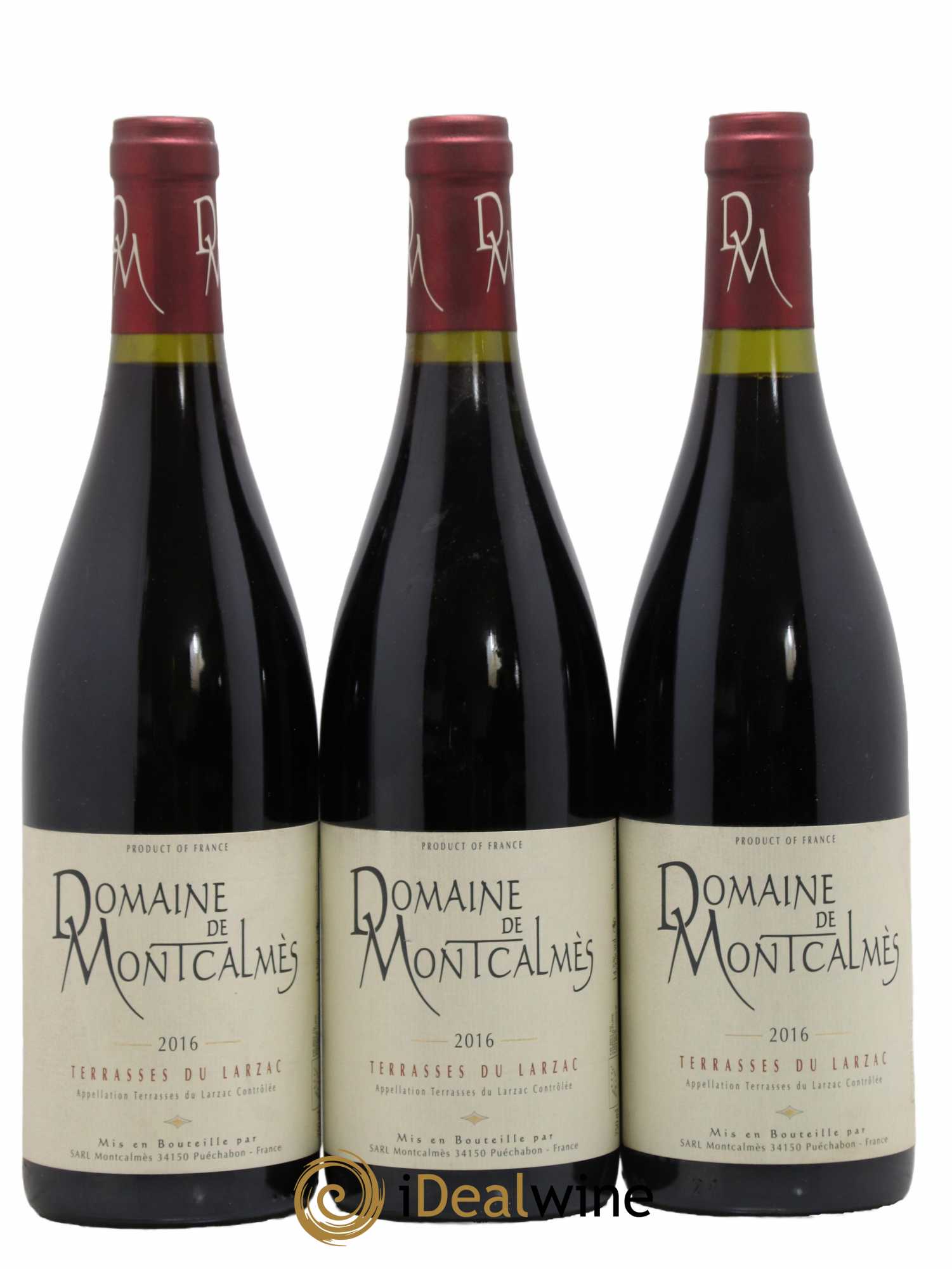 Terrasses du Larzac Domaine de Montcalmès Frédéric Pourtalié 2016 - Lot de 3 bouteilles - 0