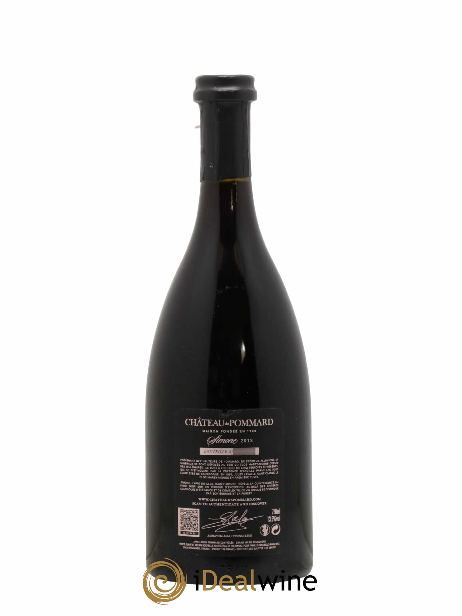 Pommard Simone Château de Pommard 2013 - Lot de 1 bouteille - 1