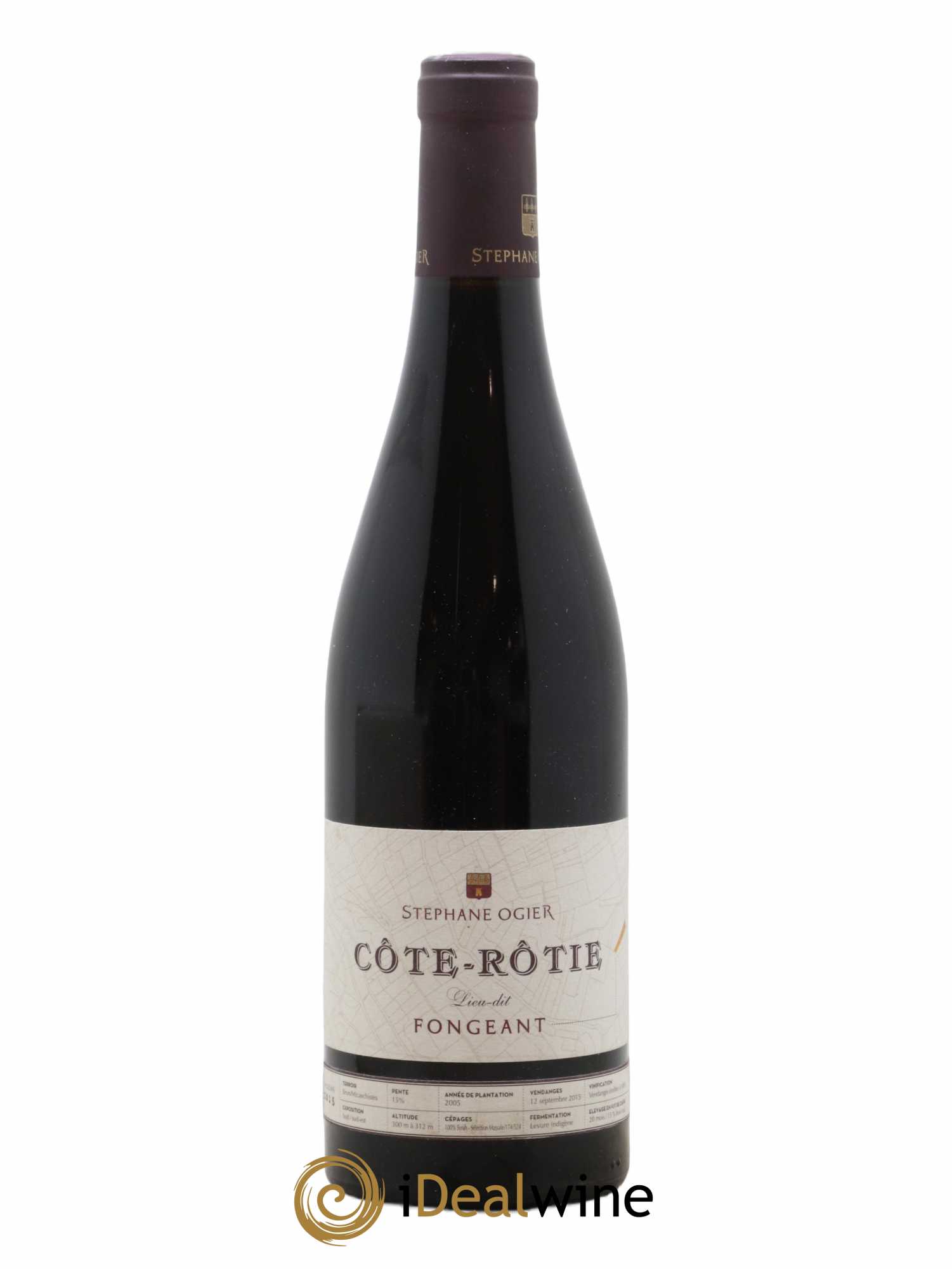 Côte-Rôtie Fongeant Stéphane Ogier 2015 - Lot of 1 bottle - 0