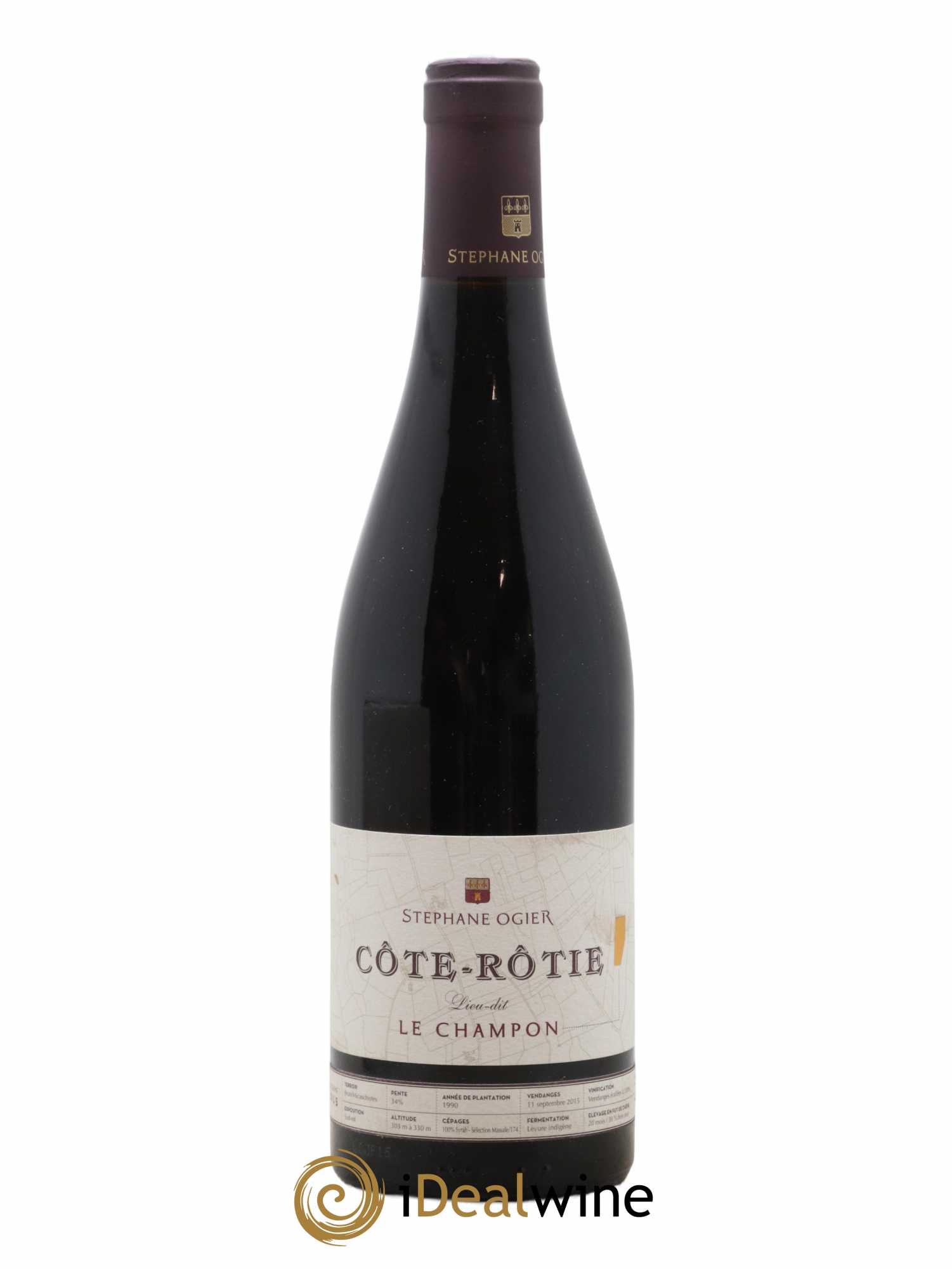 Côte-Rôtie Le Champon Stéphane Ogier 2015 - Lot de 1 bouteille - 0