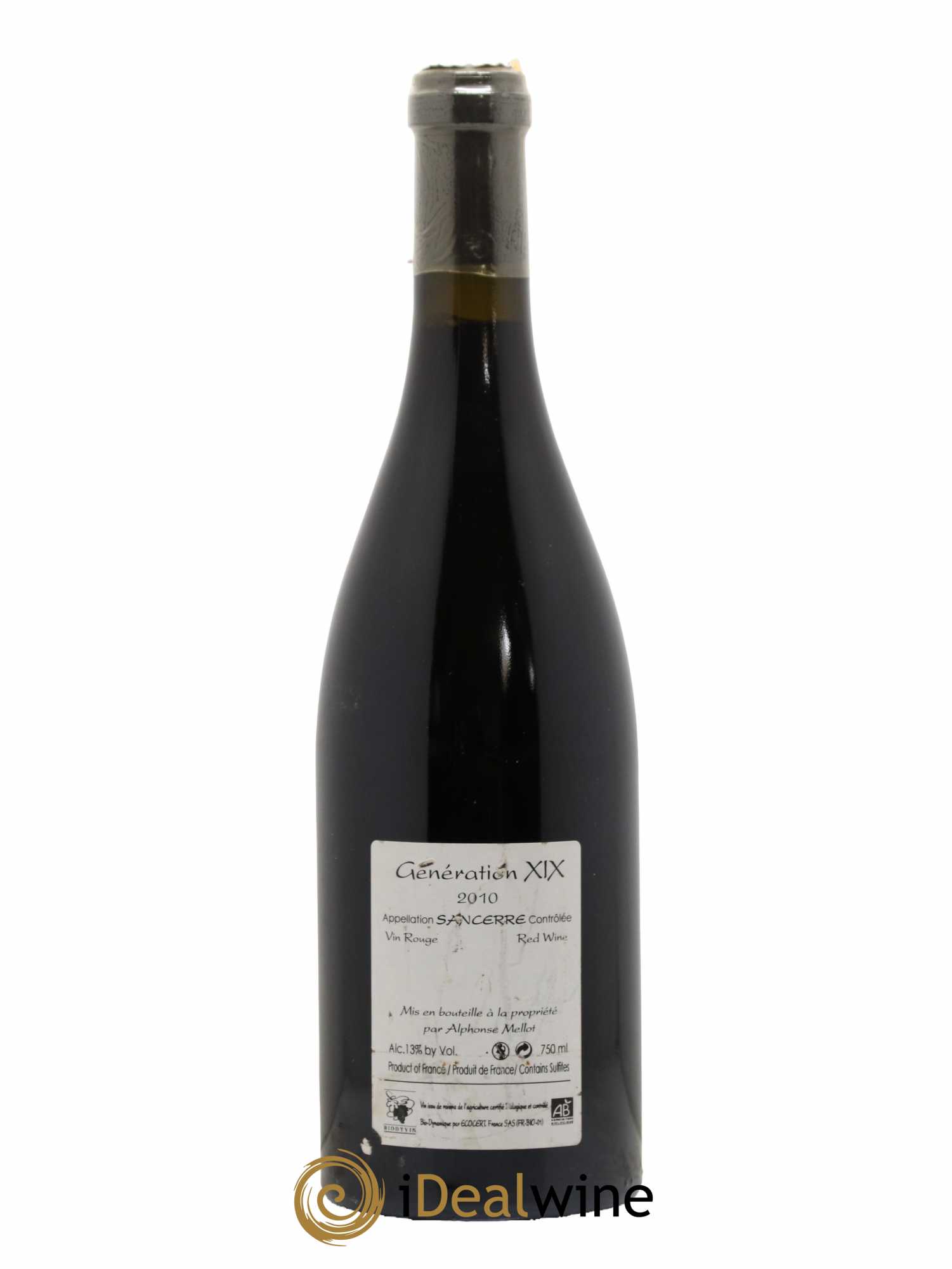 Sancerre Génération XIX Alphonse Mellot 2010 - Posten von 1 Flasche - 1