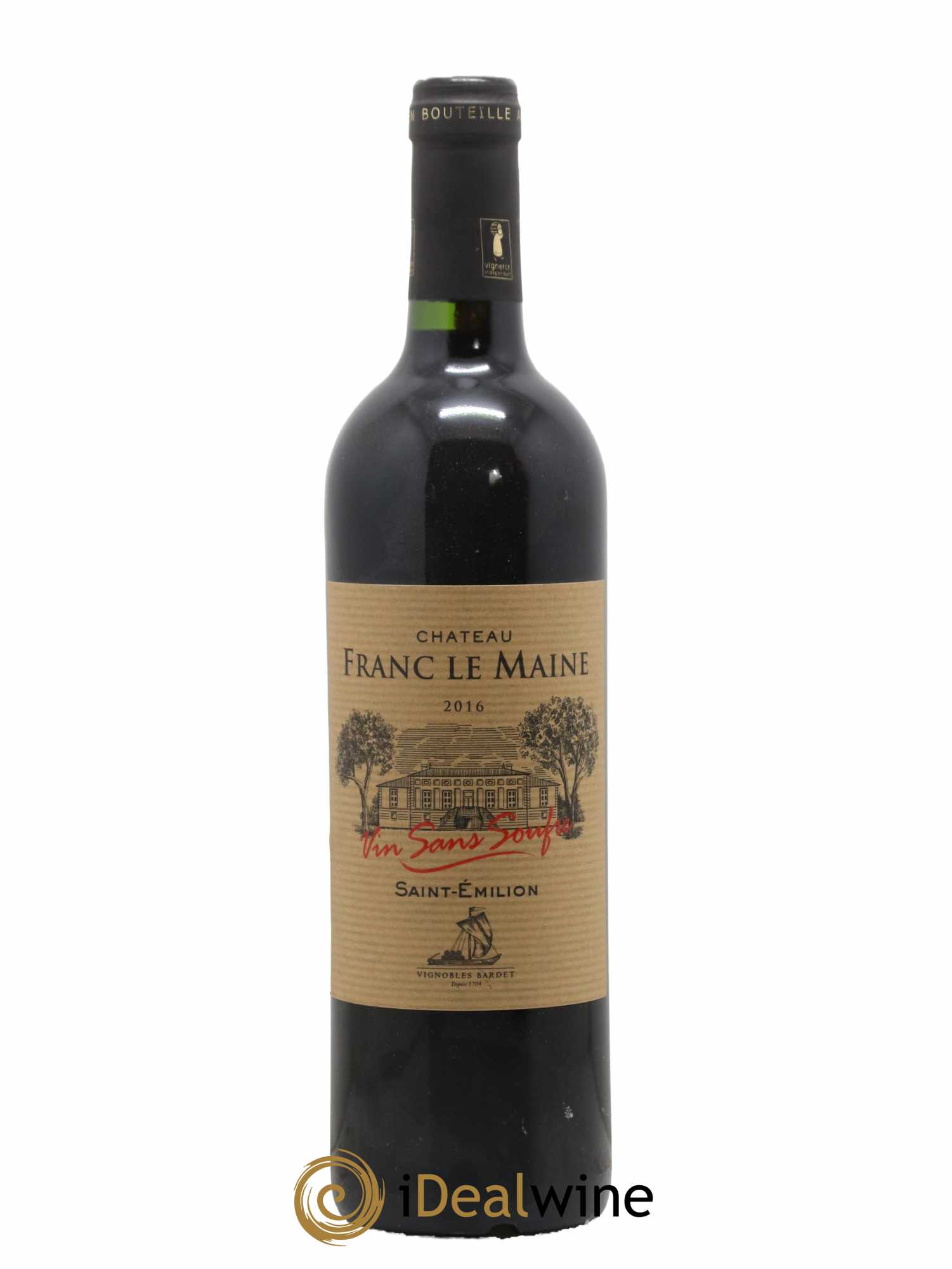 Saint-Émilion Cuvée Sans Souffre Château Franc le Maine 2016 - Lot de 1 bouteille - 0