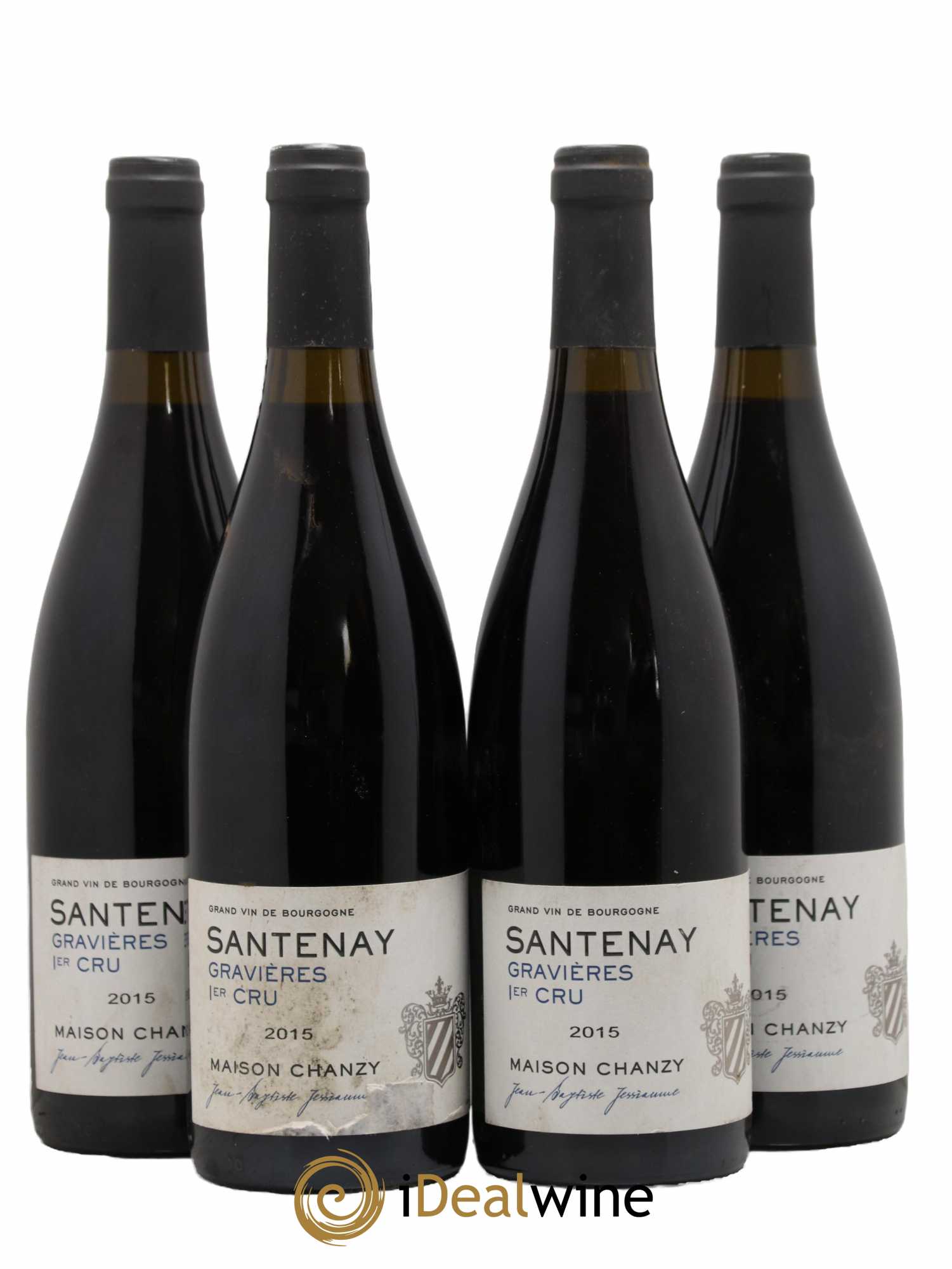 Santenay 1er Cru Gravieres Maison Chanzy 2015 - Lot de 4 bouteilles - 0