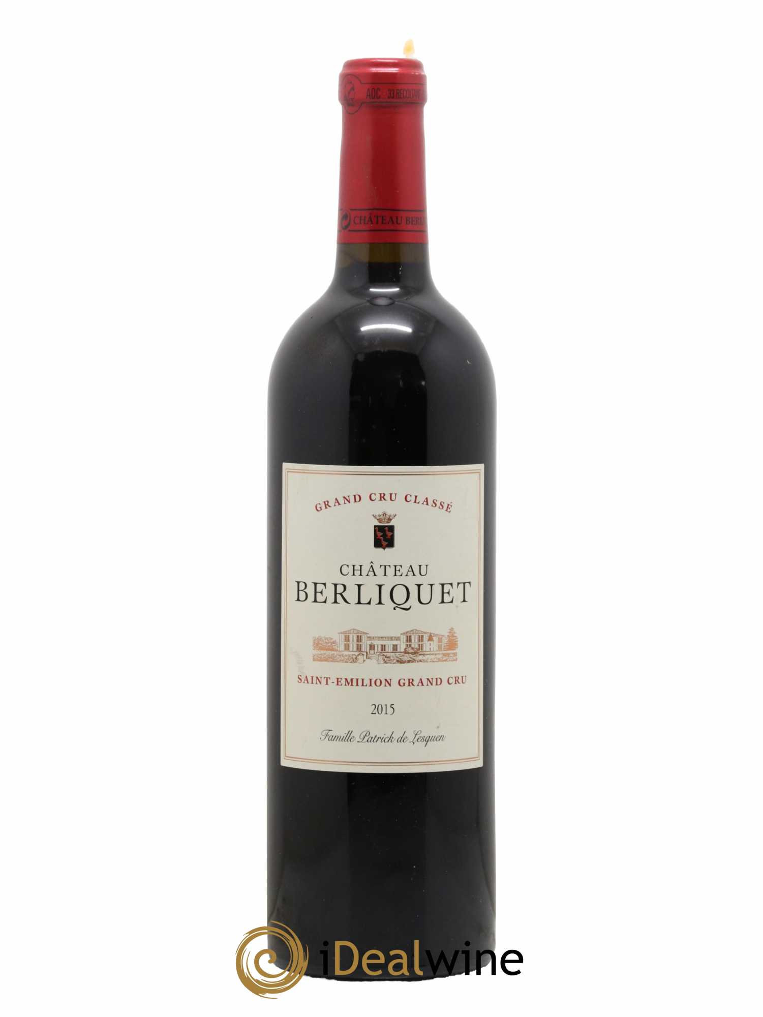 Château Berliquet Grand Cru Classé 2015 - Lot de 1 bouteille - 0