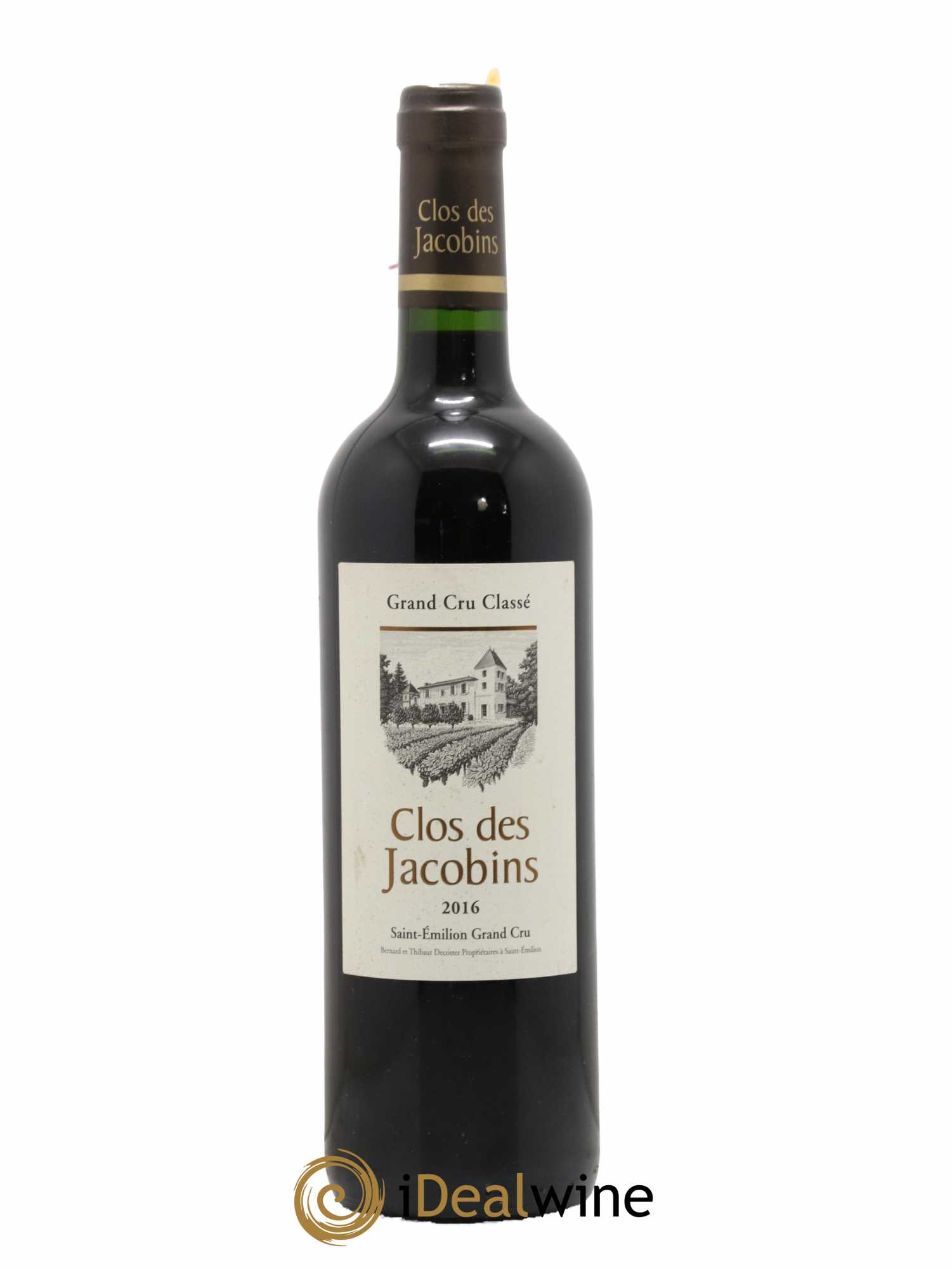 Château Clos des Jacobins Grand Cru Classé 2016 - Lot de 1 bouteille - 0
