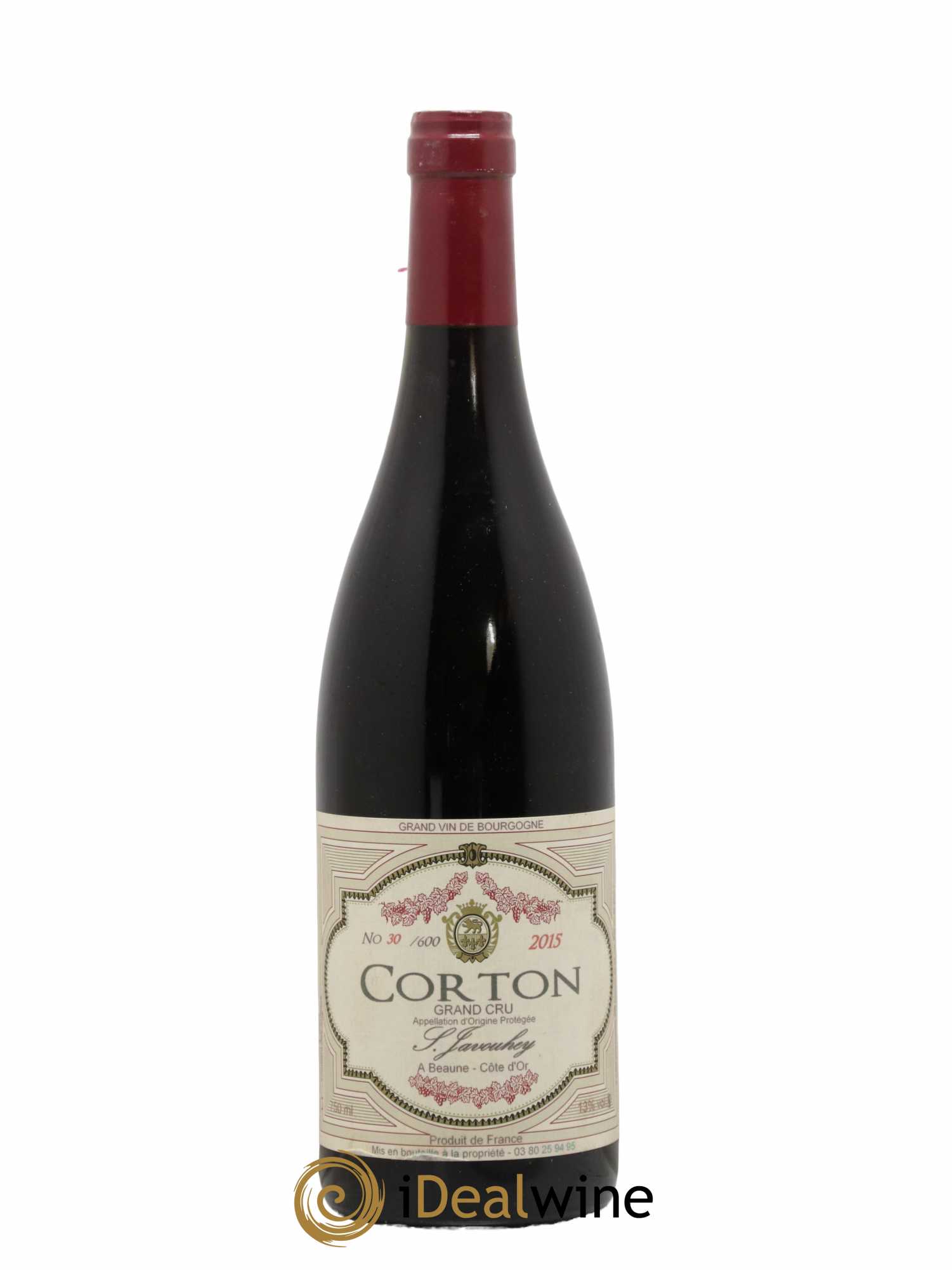 Corton Grand Cru Domaine Javouhey 2015 - Lot de 1 bouteille - 0
