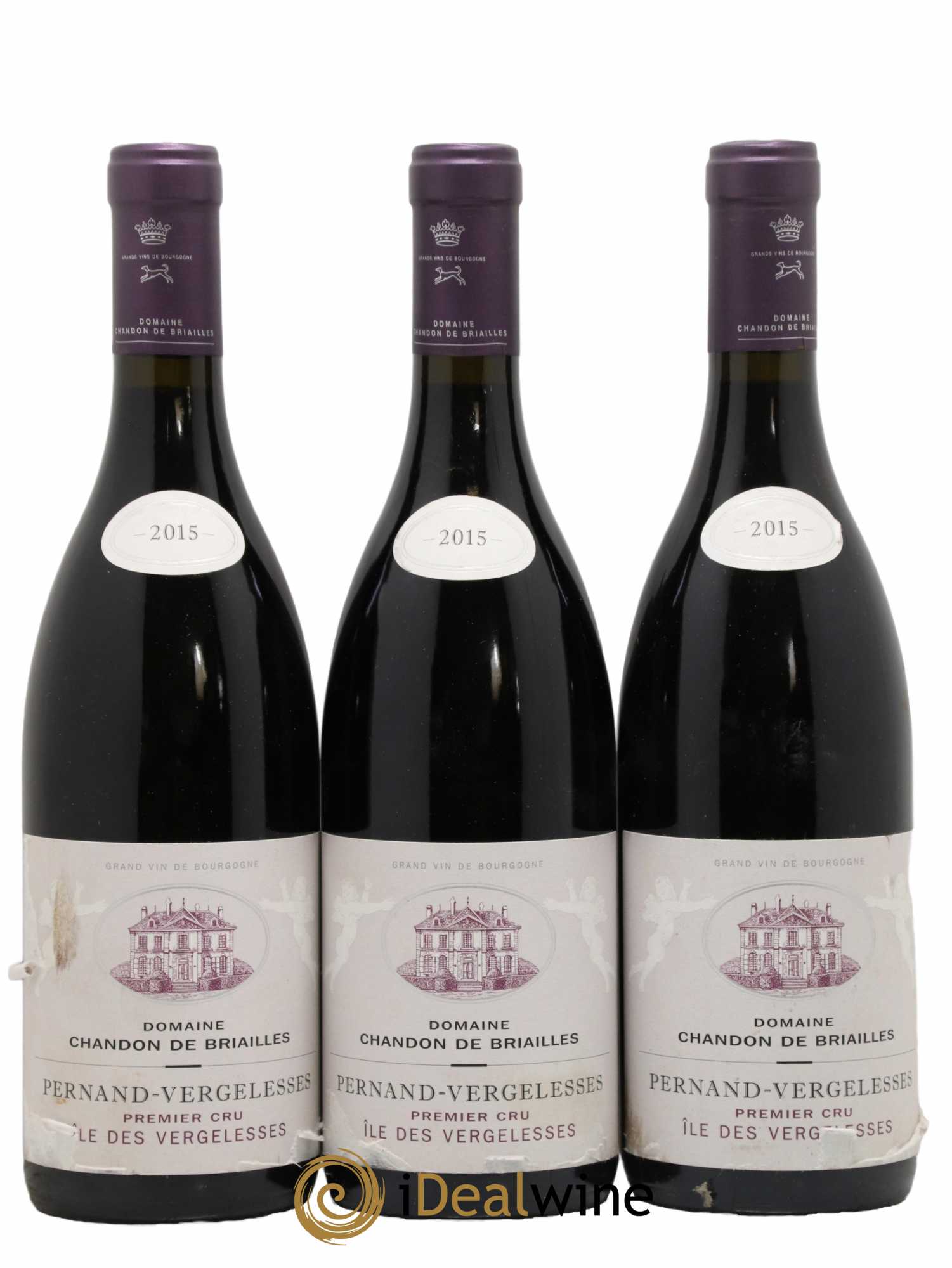Pernand-Vergelesses 1er Cru Ile des Vergelesses Chandon de Briailles 2015 - Lot de 3 bouteilles - 0