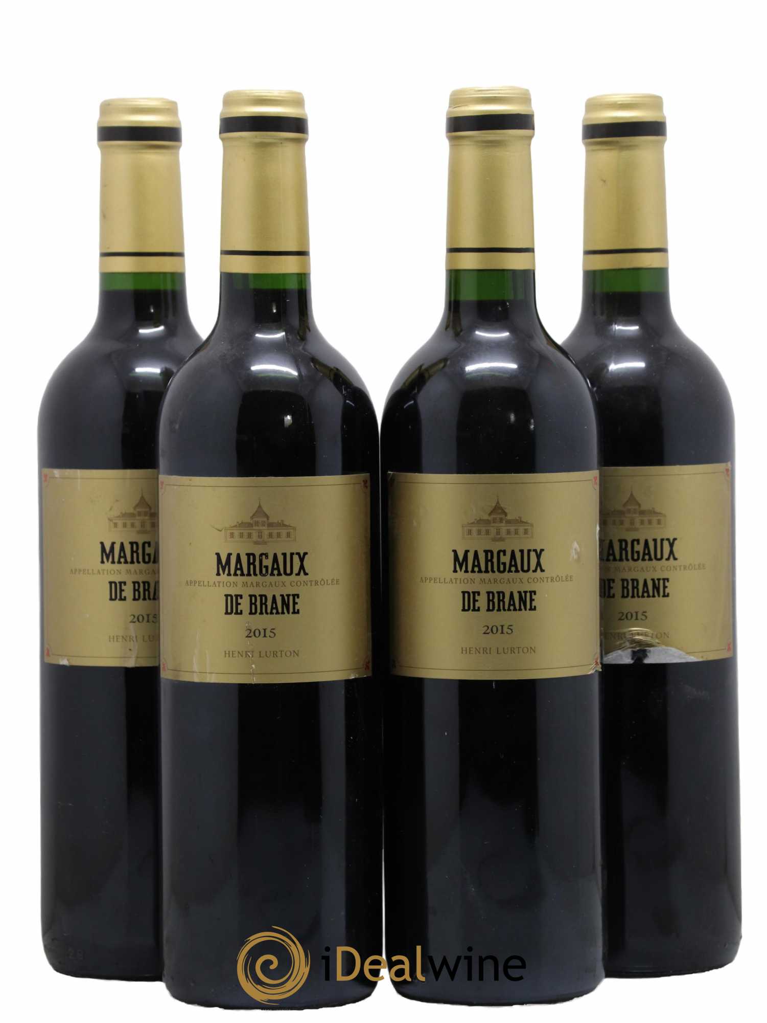 Bordeaux Margaux de Brane 2015 - Lot de 4 bouteilles - 0