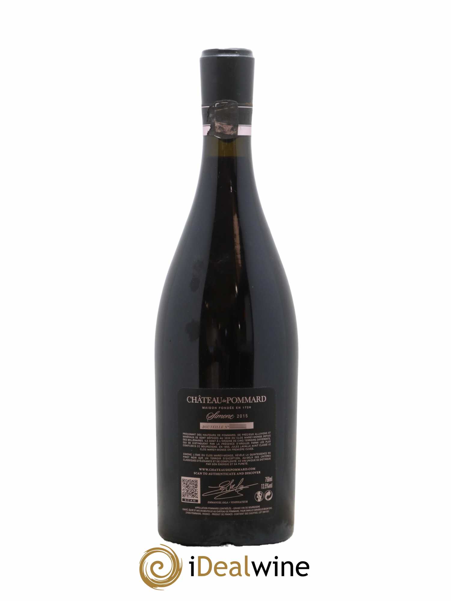 Pommard Cuvée Simone Château de Pommard 2015 - Lot de 1 bouteille - 1