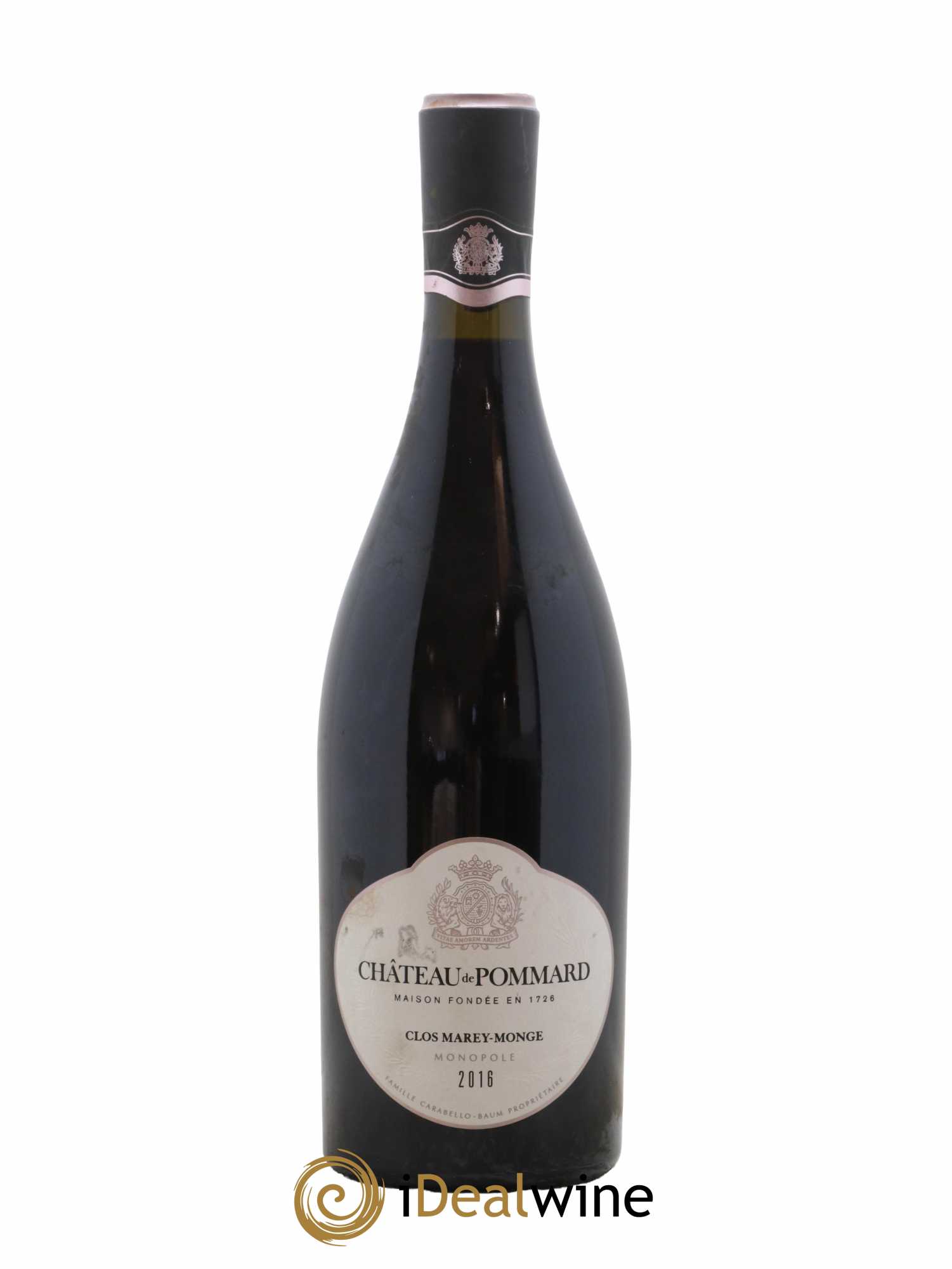Pommard Château de Pommard Clos Marey Monge Monopole 2016 - Lot de 1 bouteille - 0