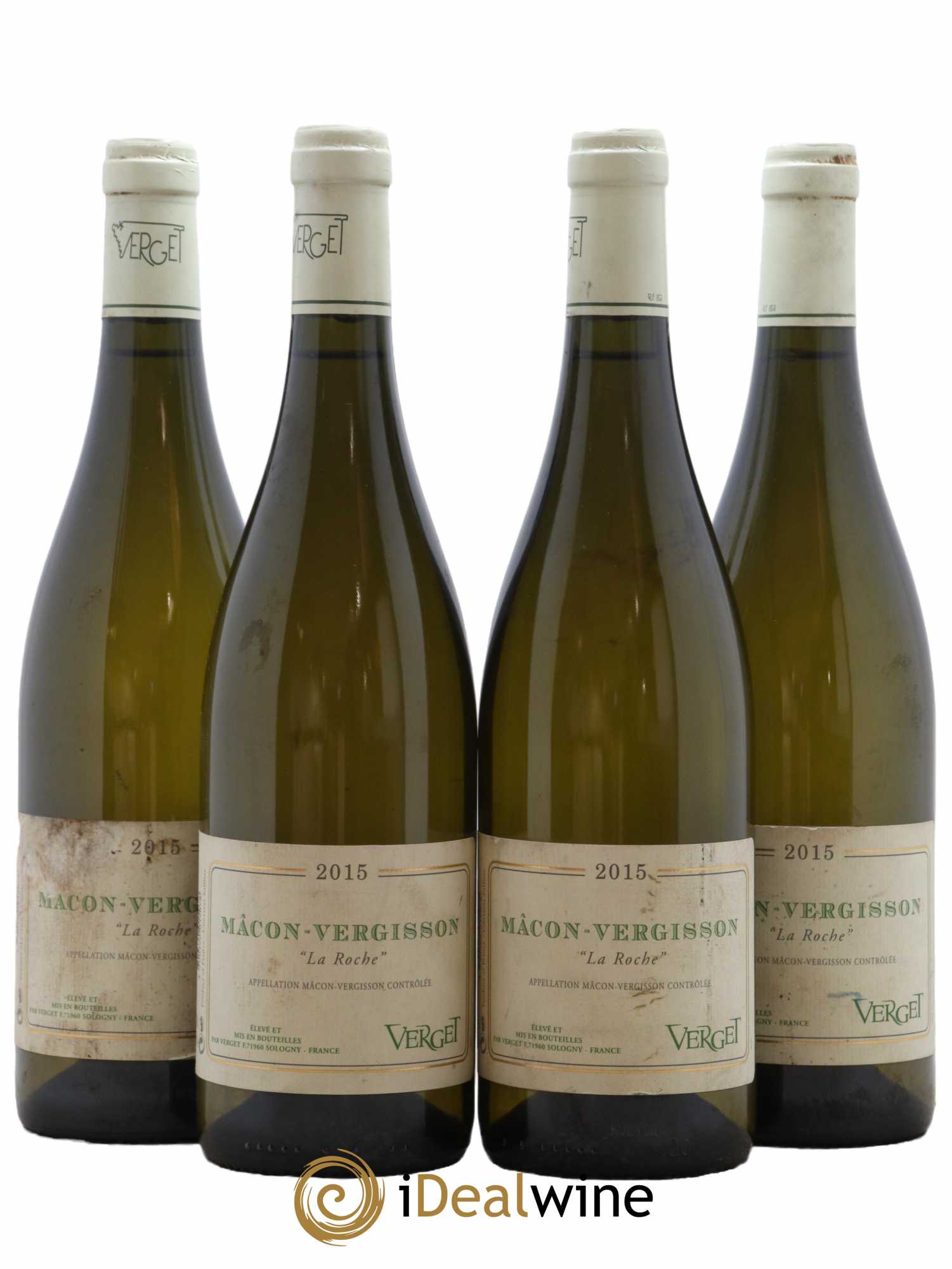 Mâcon-Vergisson La Roche Verget 2015 - Lot de 4 bouteilles - 0