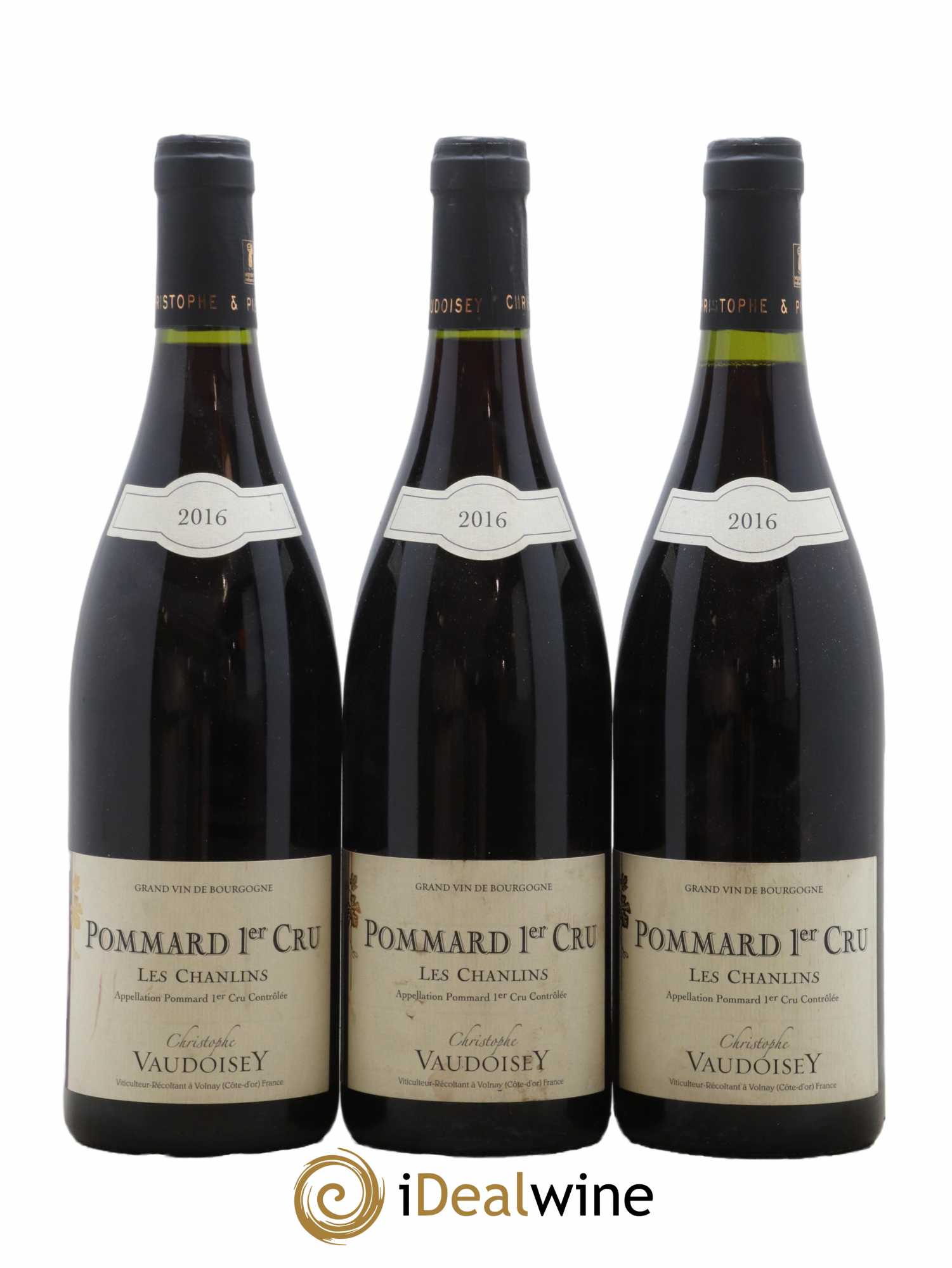 Pommard 1er Cru Les Chanlins Domaine Vaudoisey 2016 - Lot de 3 bouteilles - 0