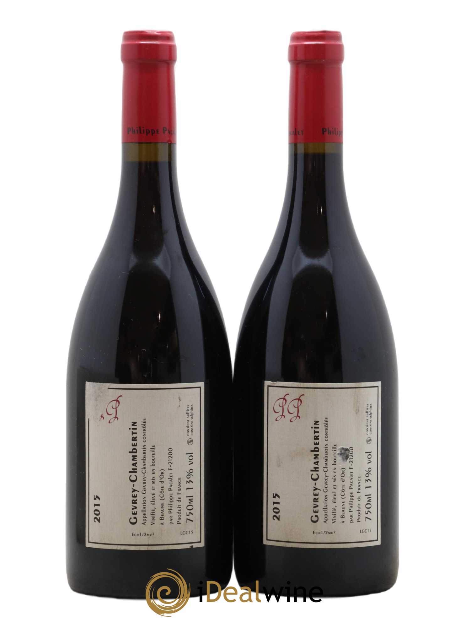 Gevrey-Chambertin Philippe Pacalet 2015 - Lot de 2 bouteilles - 1