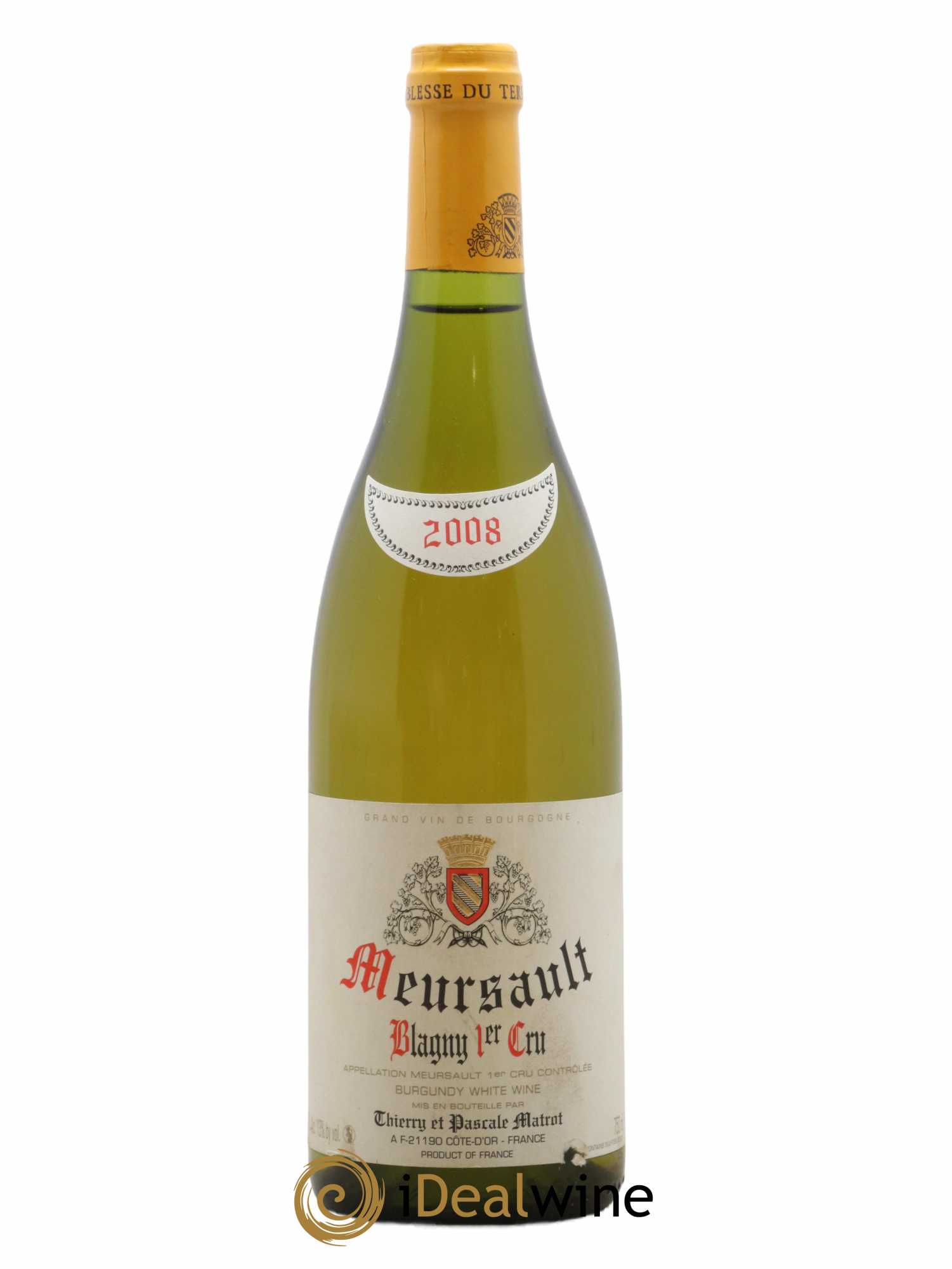 Meursault 1er Cru Blagny Matrot (Domaine) 2008 - Lot de 1 bouteille - 0