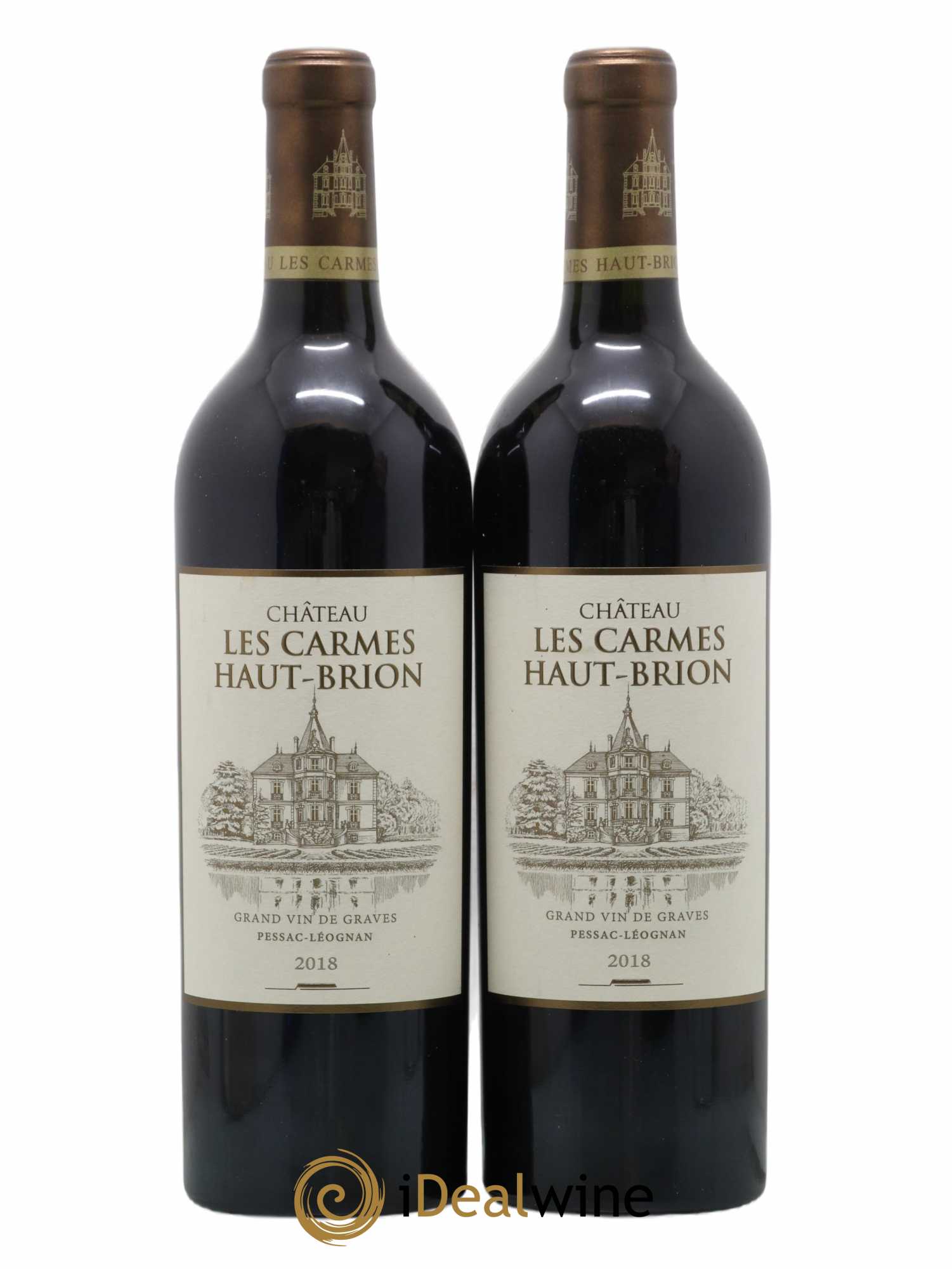 Château Les Carmes Haut-Brion 2018 - Lot of 2 bottles - 0