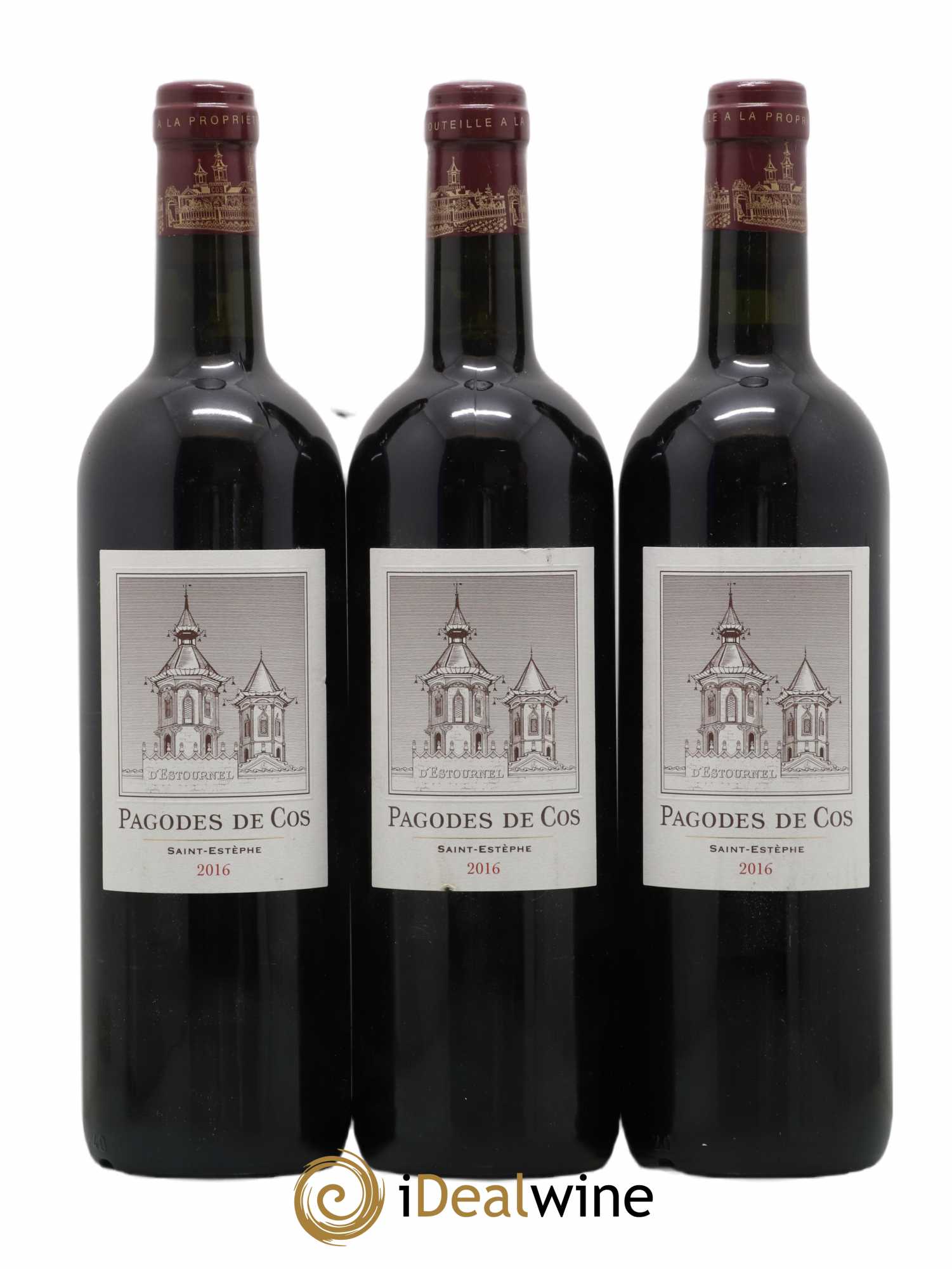 Les Pagodes de Cos Second Vin 2016 - Posten von 3 Flaschen - 0