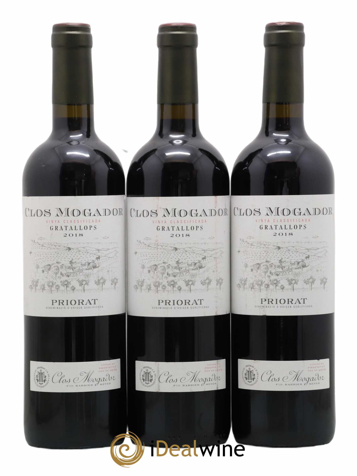Priorat DOCA Gratallops Clos Mogador 2018 - Lot of 3 bottles - 0