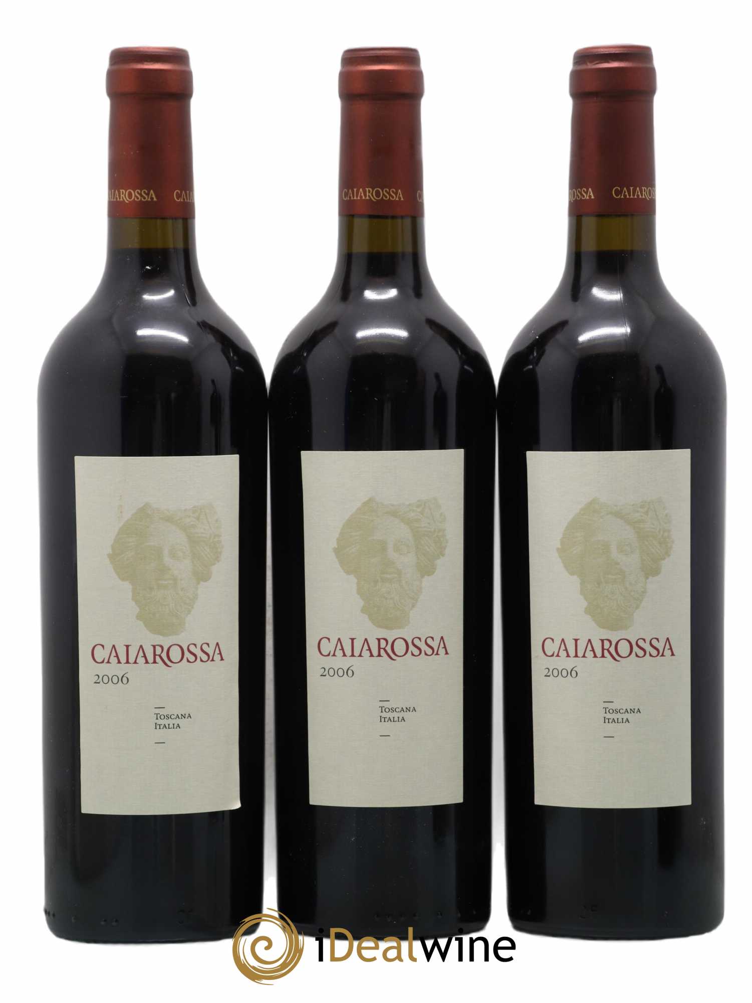 Toscana IGT Caiarossa 2006 - Lot de 3 bouteilles - 0
