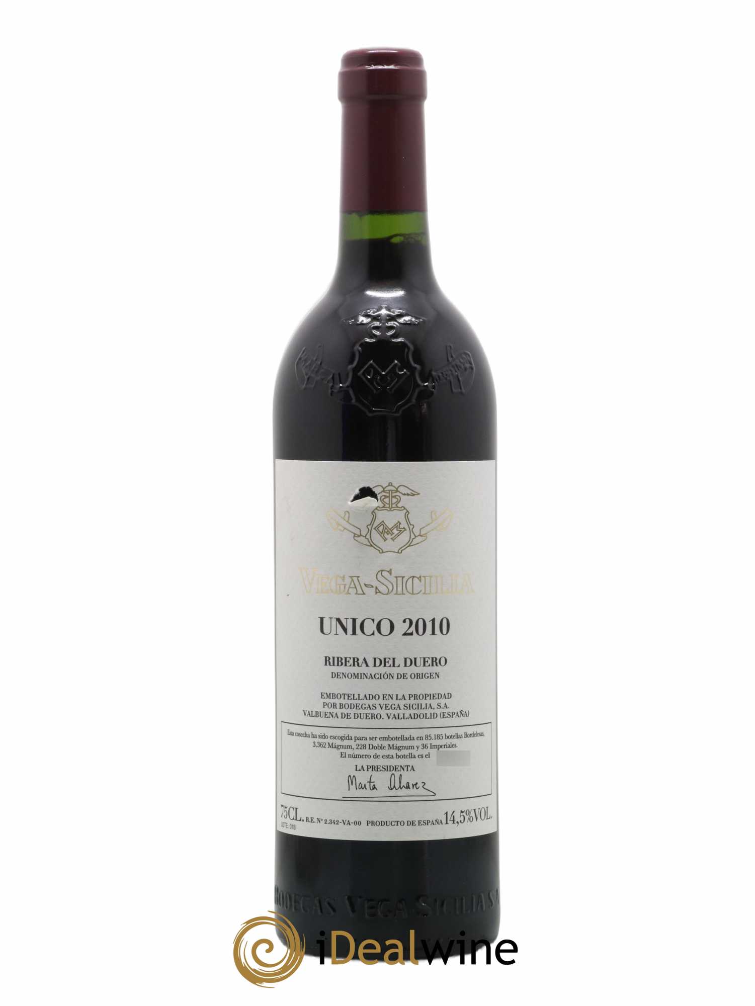 Ribera Del Duero DO Vega Sicilia Unico Famille Alvarez 2010 - Lot de 1 bouteille - 0