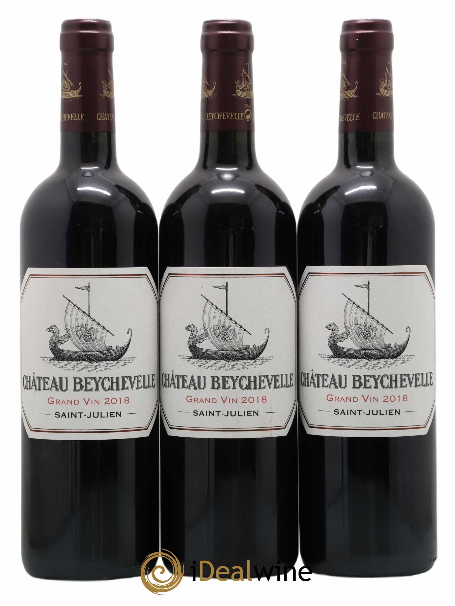 Château Beychevelle 4ème Grand Cru Classé 2018 - Lot de 3 bouteilles - 0