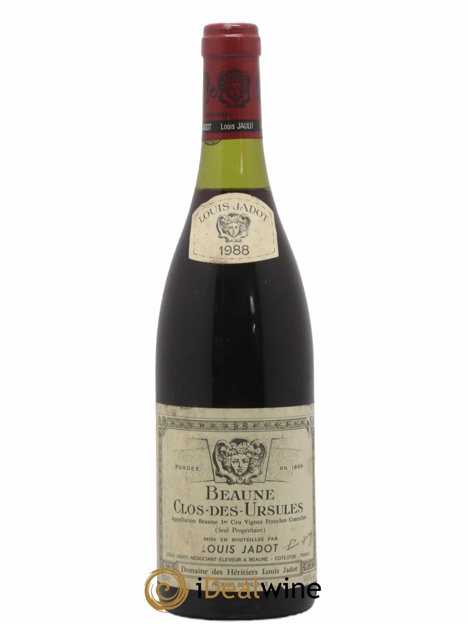 Beaune 1er Cru Clos des Ursules Monopole Héritiers Louis Jadot (Domaine des) - Louis Jadot (no reserve) 1988 - Lot of 1 bottle - 0