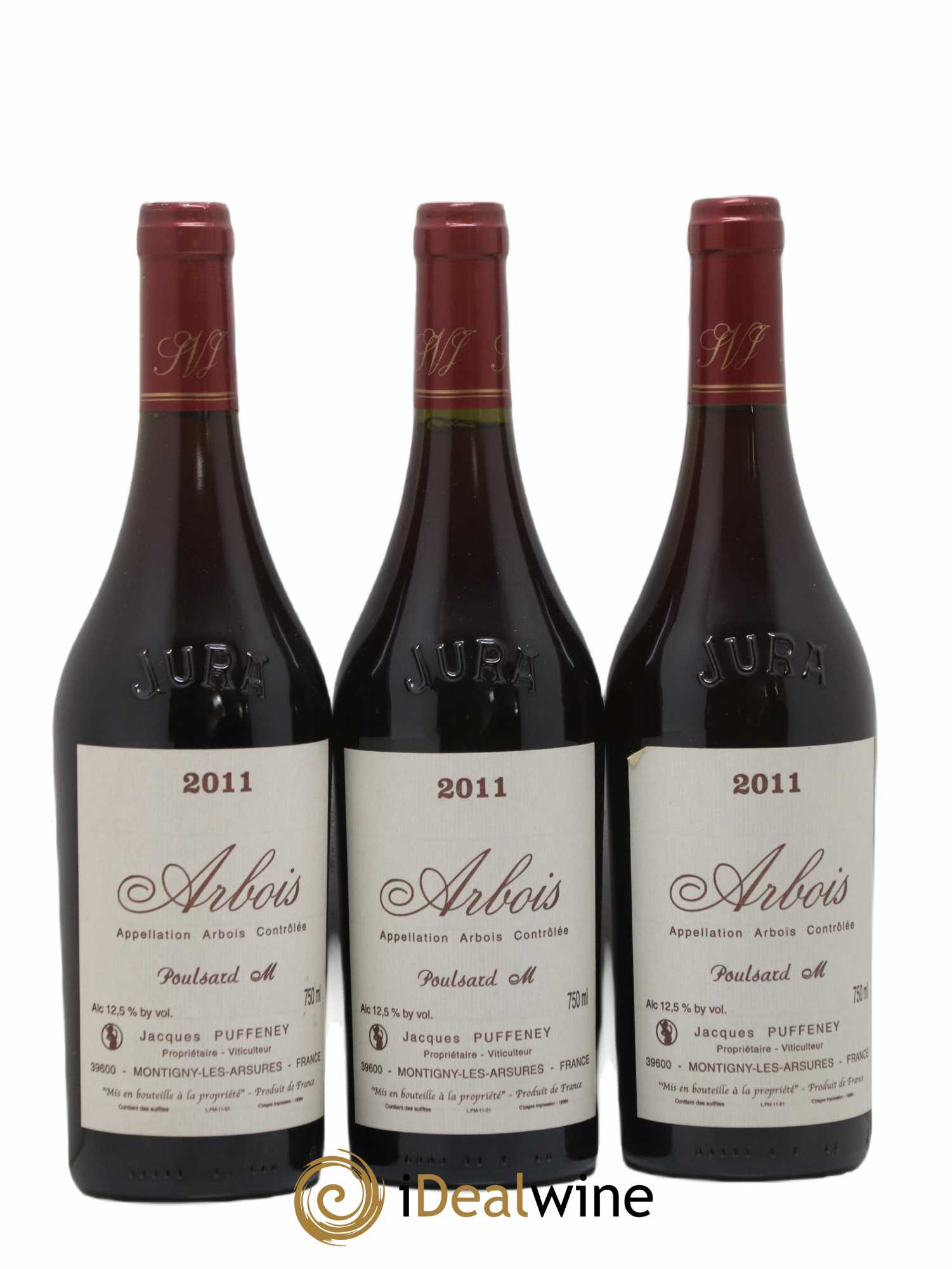Arbois Poulsard M Jacques Puffeney 2011 - Lot de 3 bouteilles - 0