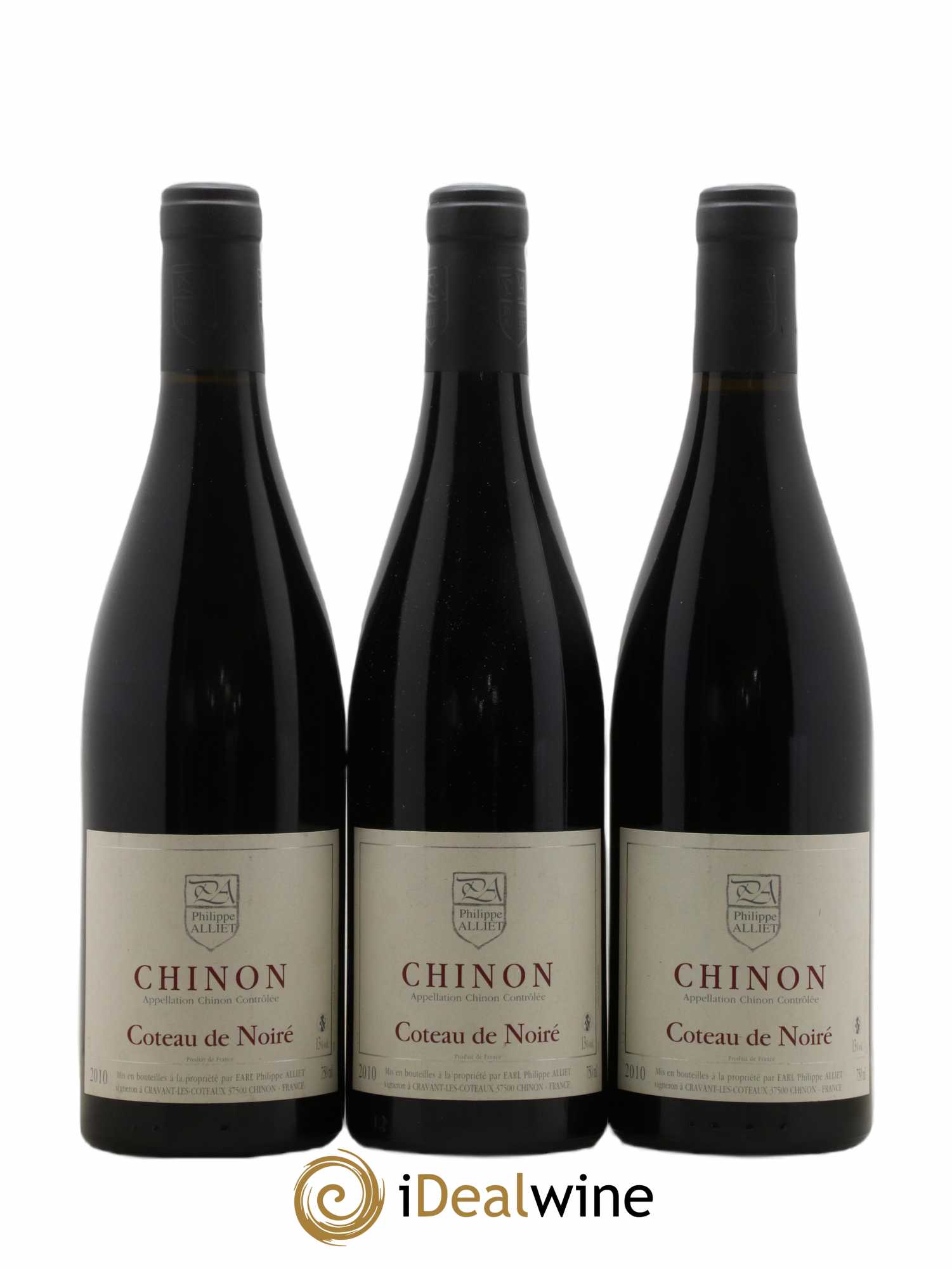 Chinon Coteau de Noiré Philippe Alliet 2010 - Lot de 3 bouteilles - 0