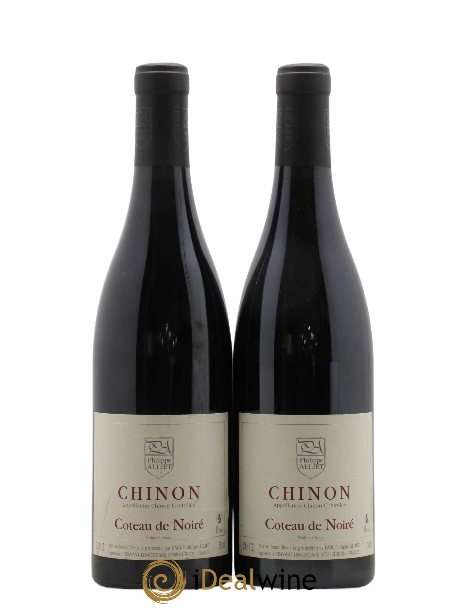 Chinon Coteau de Noiré Philippe Alliet 2012 - Lot de 2 bouteilles - 0