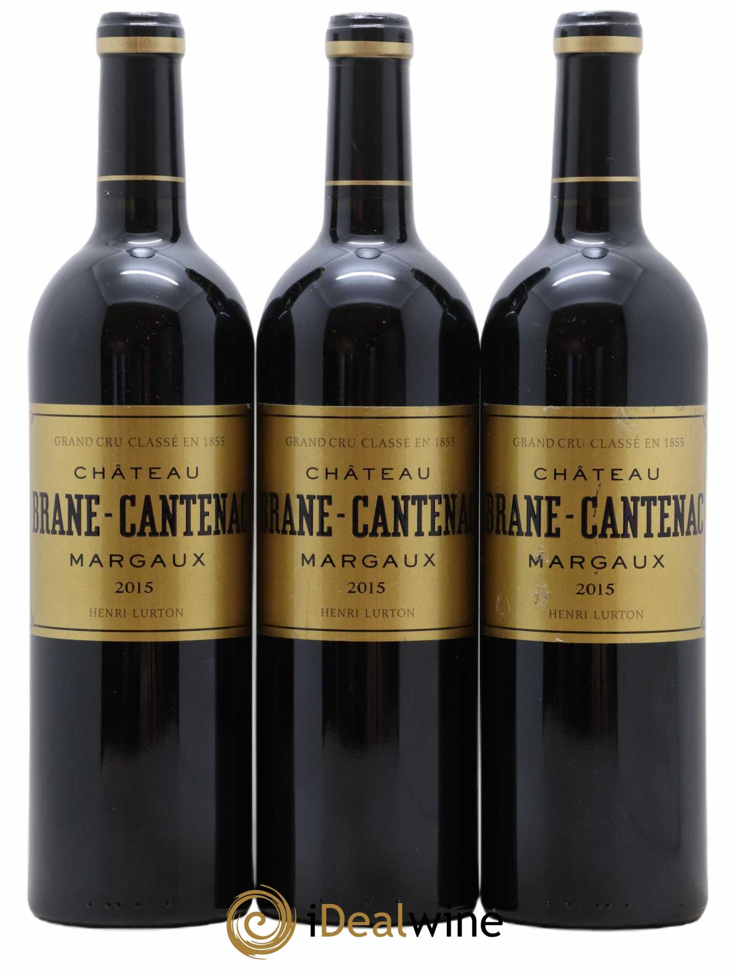 Château Brane Cantenac 2ème Grand Cru Classé 2015 - Lot de 3 bouteilles - 0
