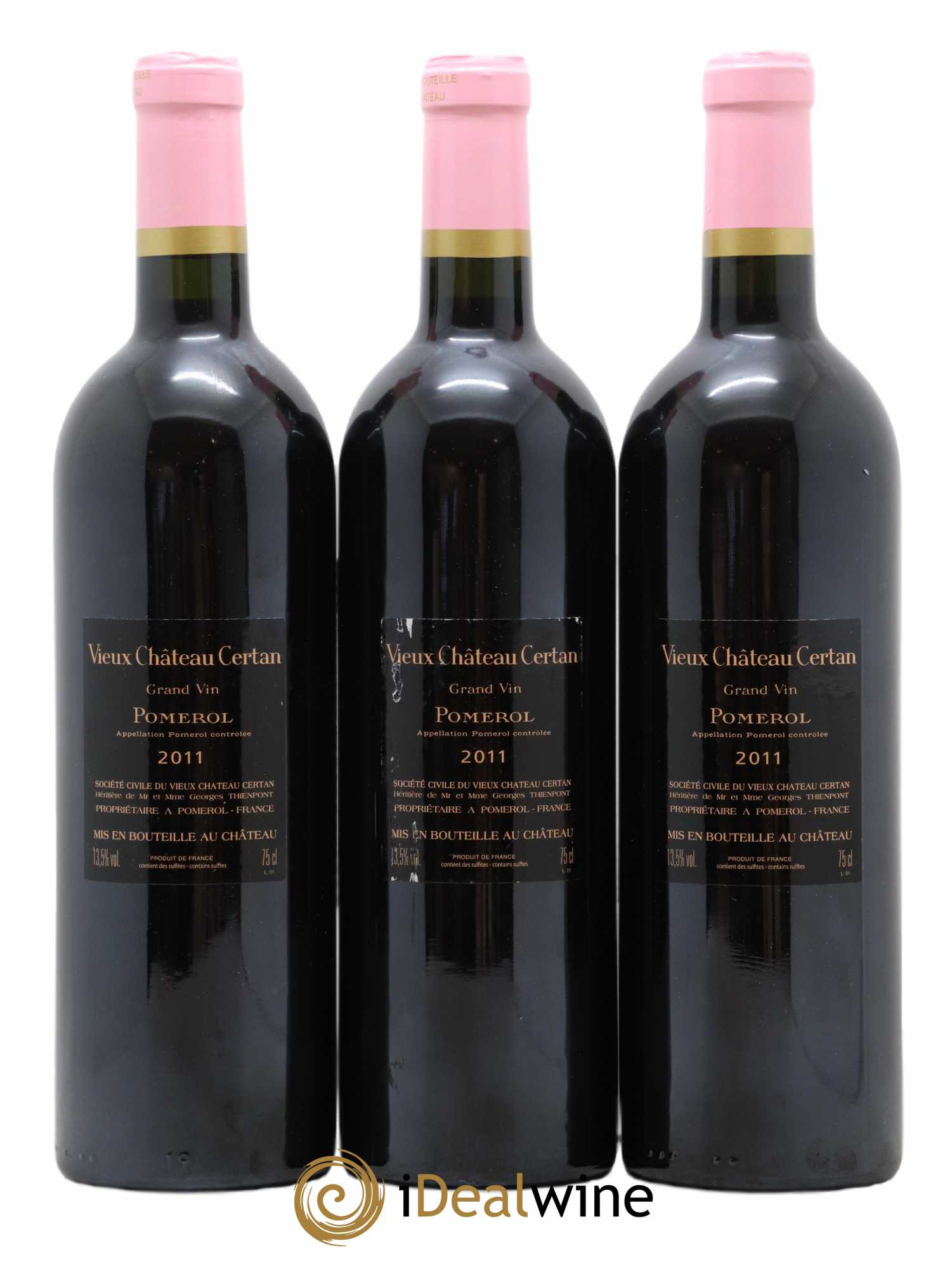 Vieux Château Certan 2011 - Lot of 3 bottles - 1