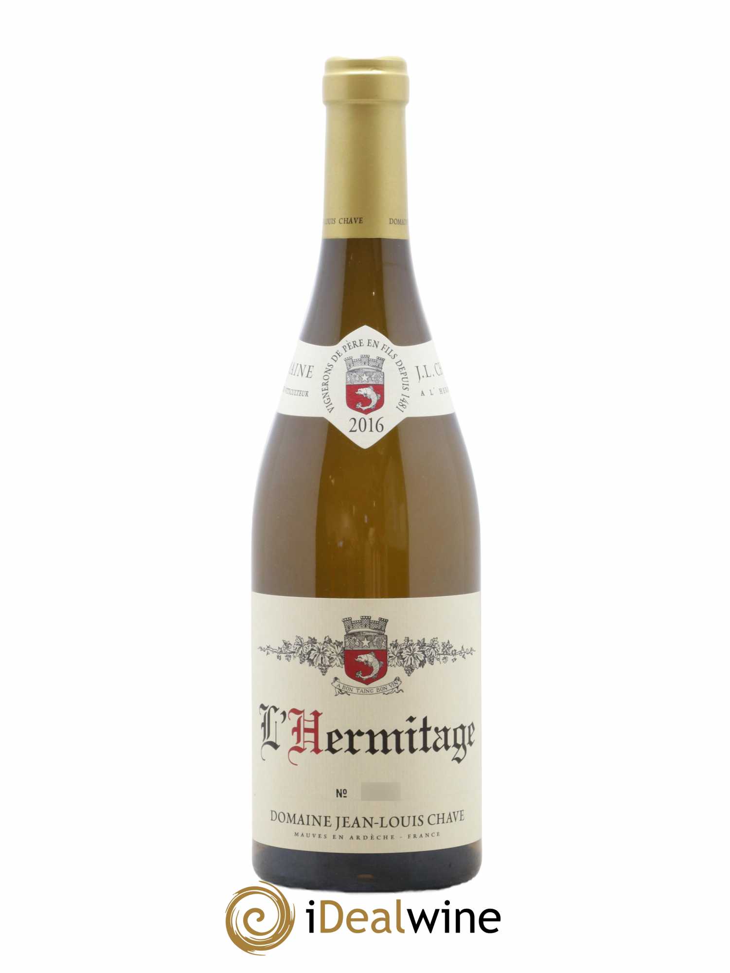 Hermitage Jean-Louis Chave 2016 - Lot de 1 bouteille - 0