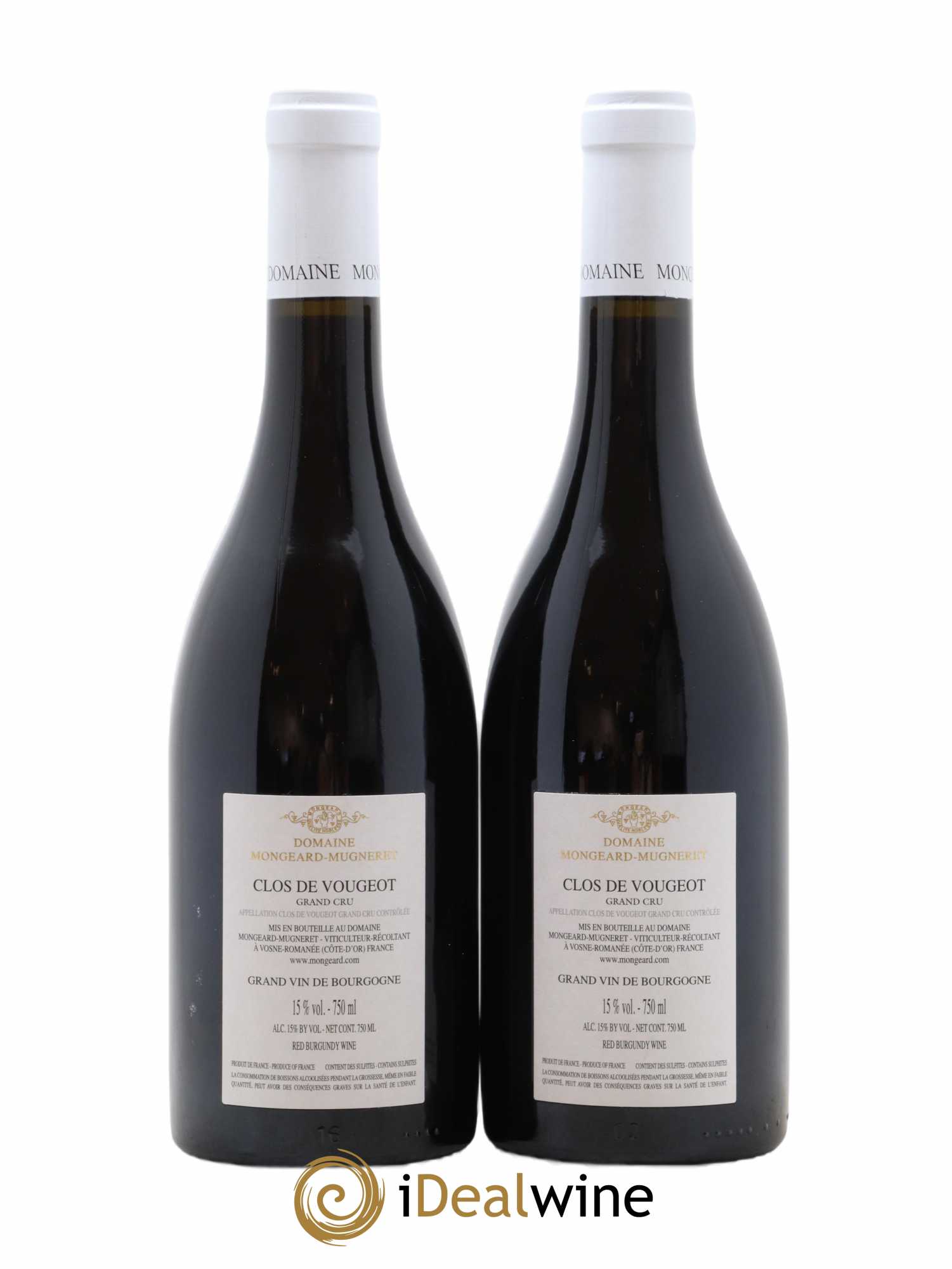 Clos de Vougeot Grand Cru Mongeard-Mugneret (Domaine) 2018 - Lot de 2 bouteilles - 1