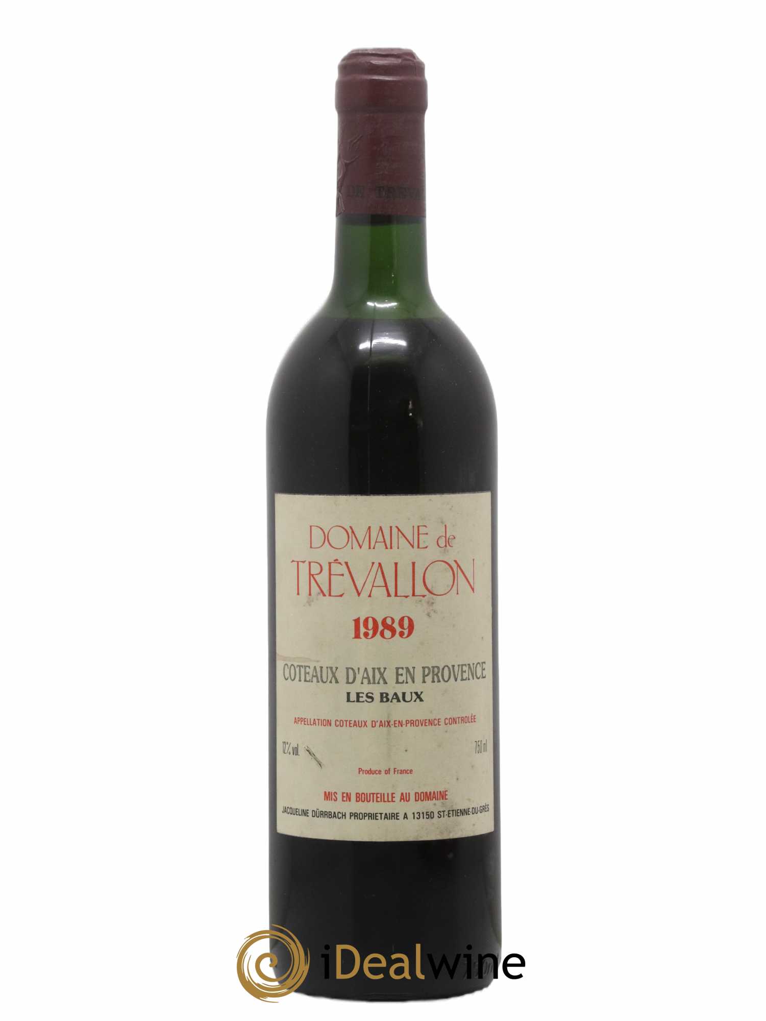Coteaux d'Aix-en-Provence Trévallon (Domaine de) Eloi Dürrbach 1989 - Lot of 1 bottle - 0