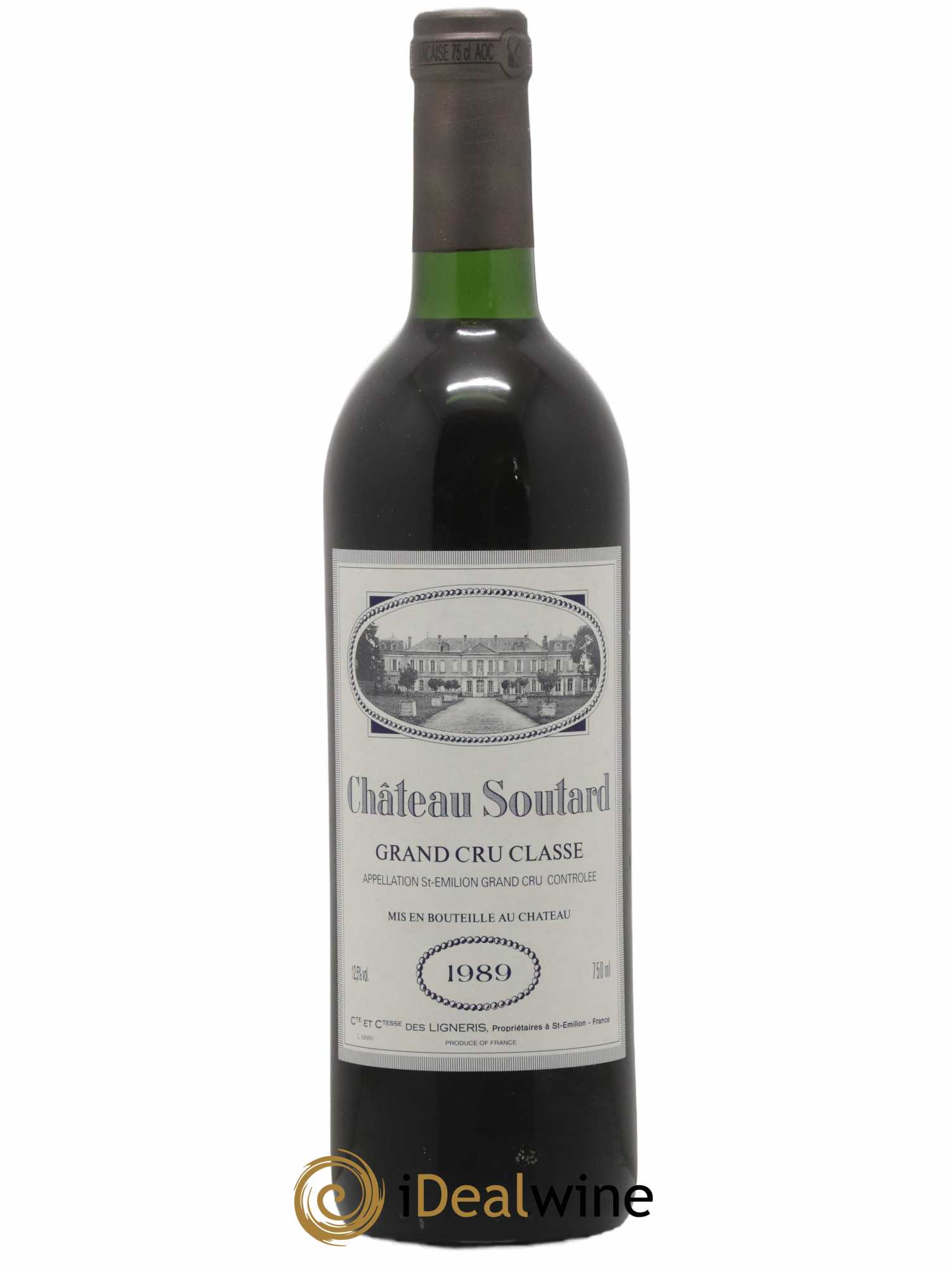 Château Soutard Grand Cru Classé 1989 - Lot de 1 bouteille - 0