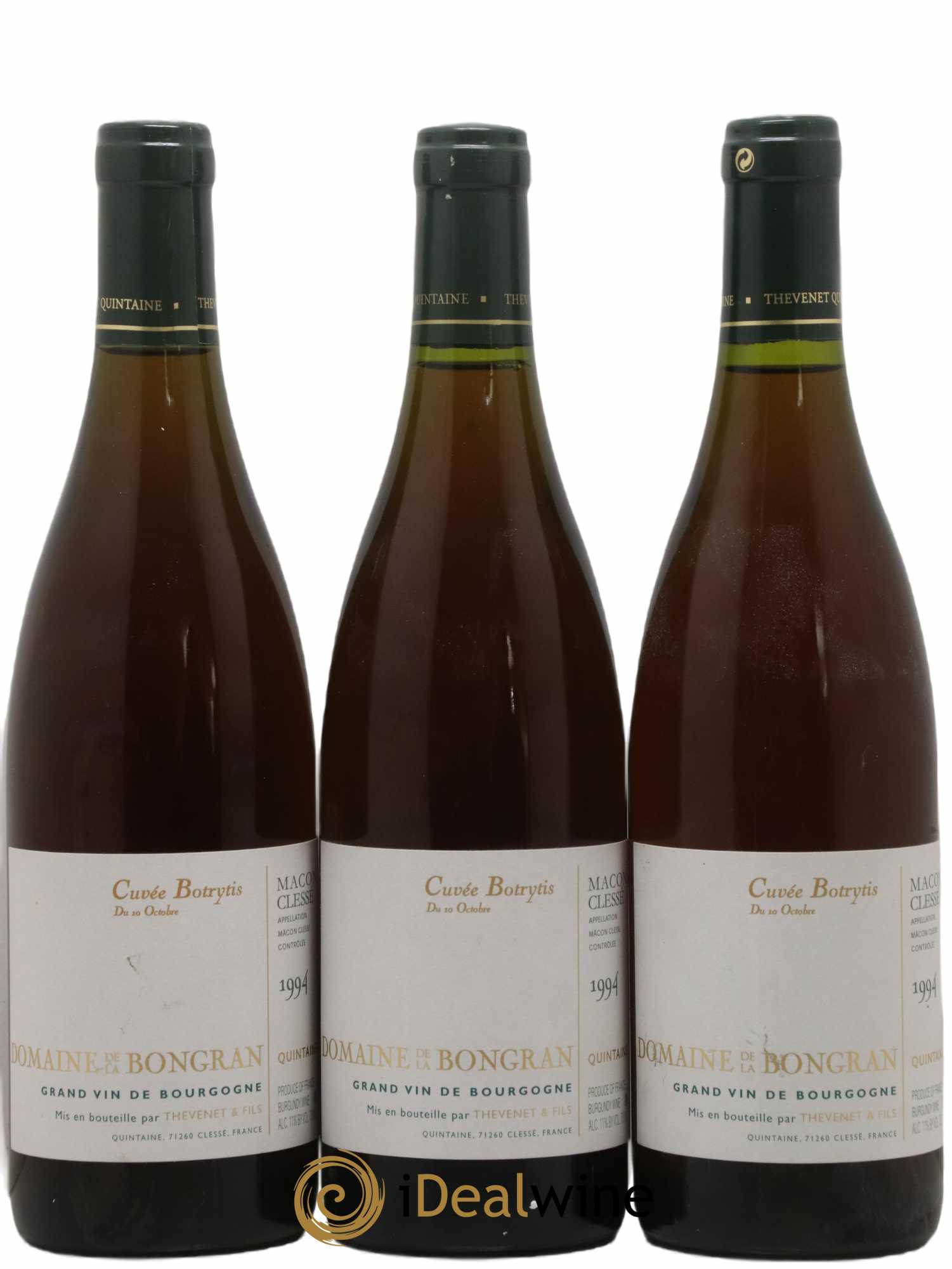 Mâcon Cuvée Botrytis Domaine de la Bongran (J.Thevenet) Clessé Quintaine 1994 - Lotto di 3 bottiglie - 0