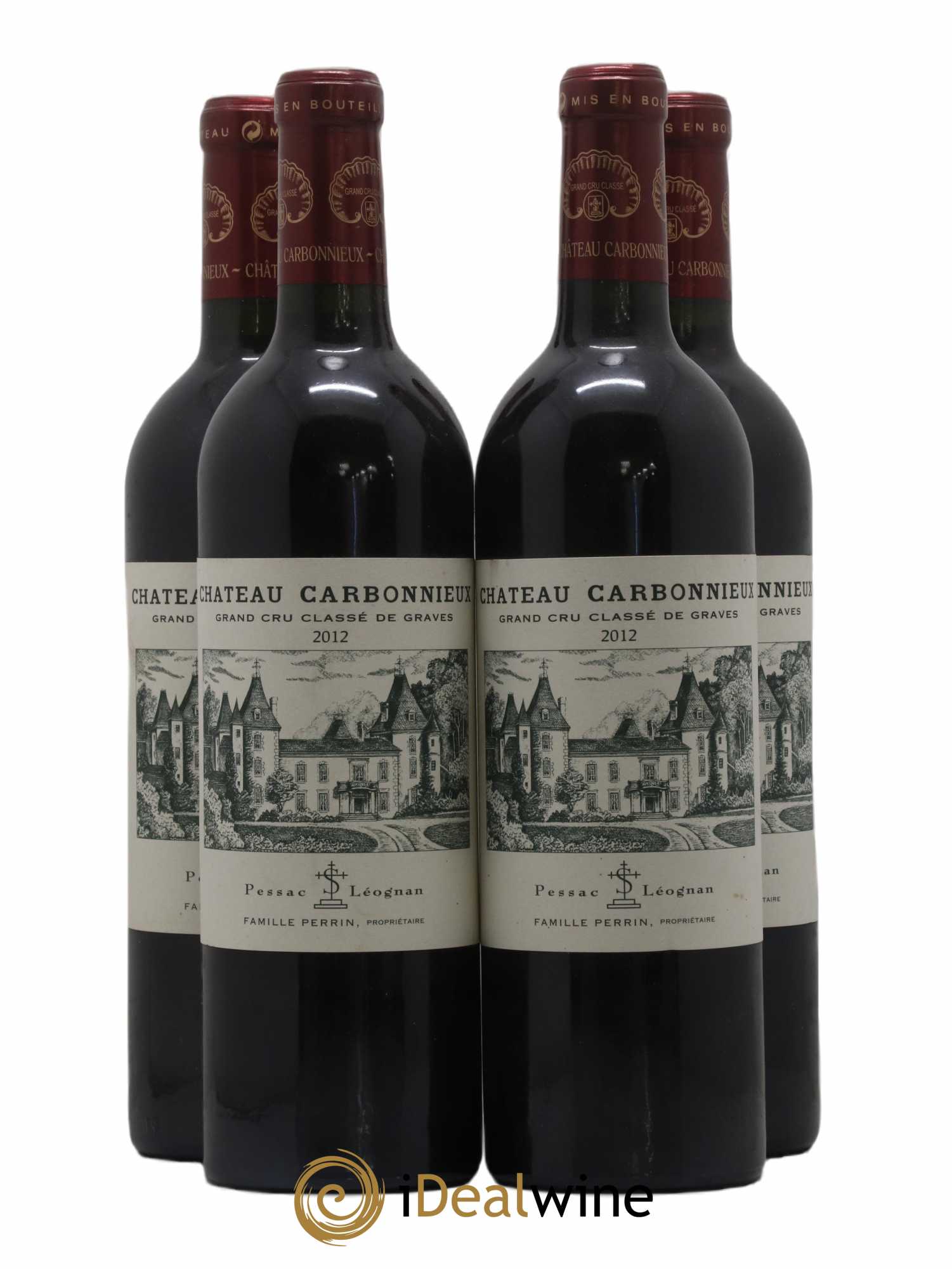 Château Carbonnieux Cru Classé de Graves 2012 - Lot of 4 bottles - 0