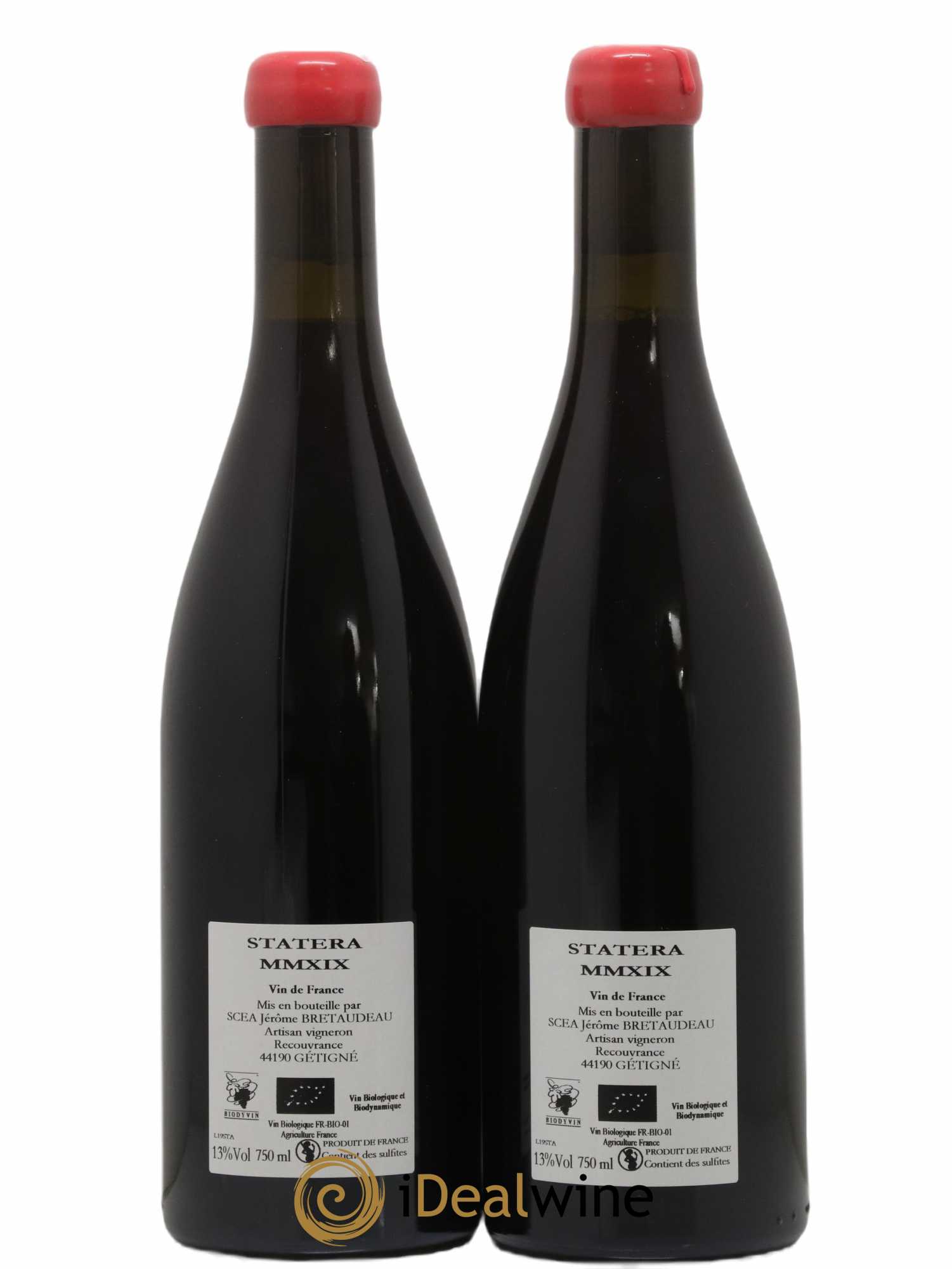 Vin de France Statera Jérôme Bretaudeau - Domaine de Bellevue 2019 - Lot de 2 bouteilles - 1