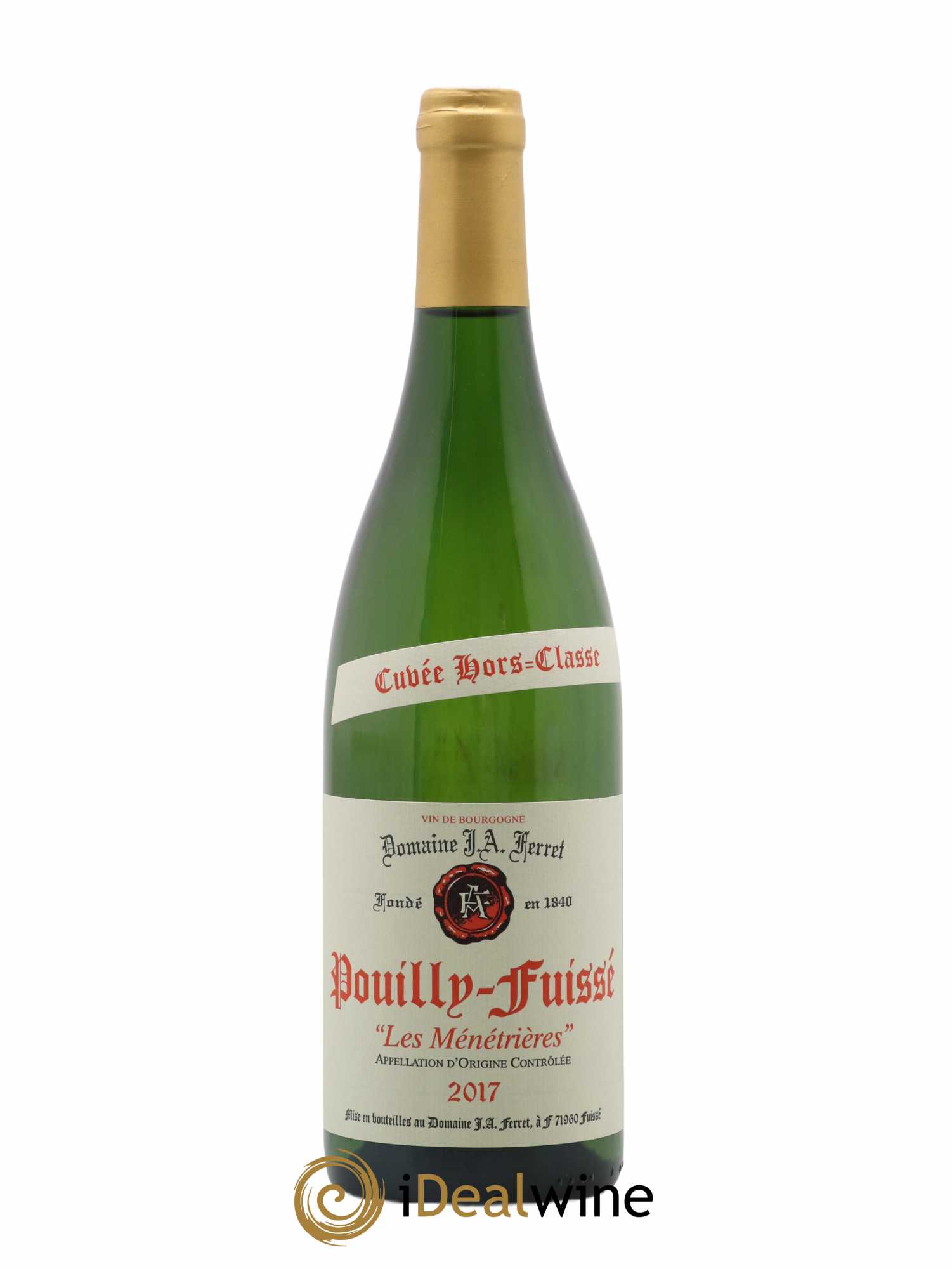 Pouilly-Fuissé 1er Cru Hors Classe Les Ménétrières J.A. Ferret (Domaine) 2017 - Lot de 1 bouteille - 0