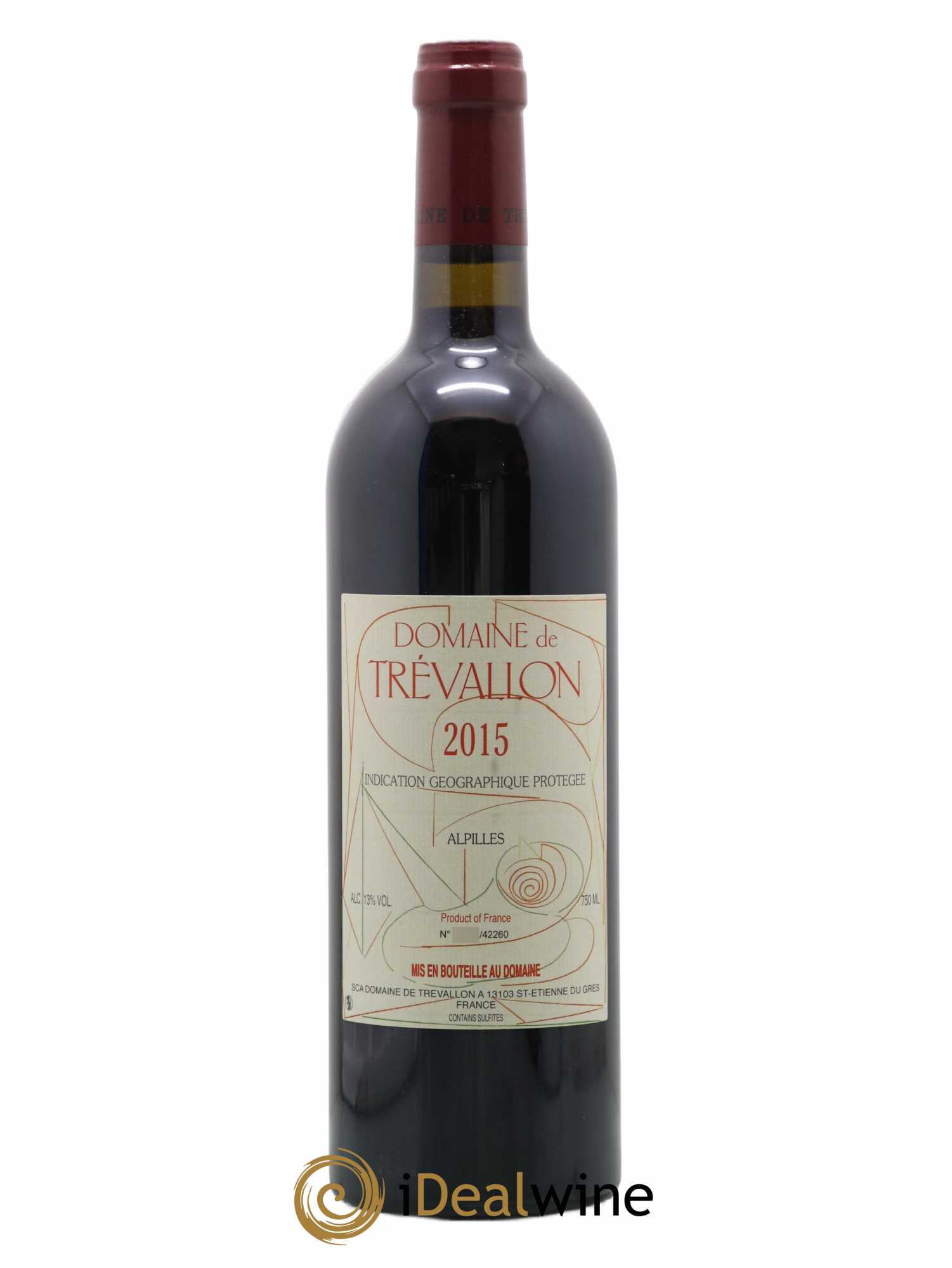 Alpilles Trévallon (Domaine de) Eloi Dürrbach 2015 - Lot de 1 bouteille - 0