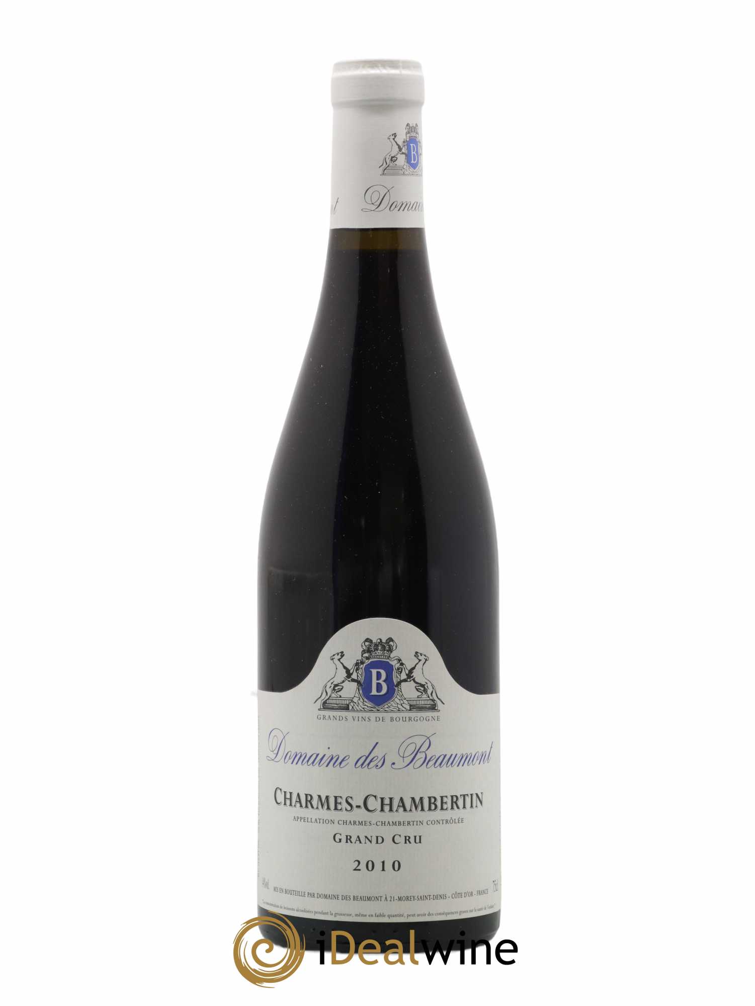 Charmes-Chambertin Grand Cru Domaine des Beaumont 2010 - Lot de 1 bouteille - 0