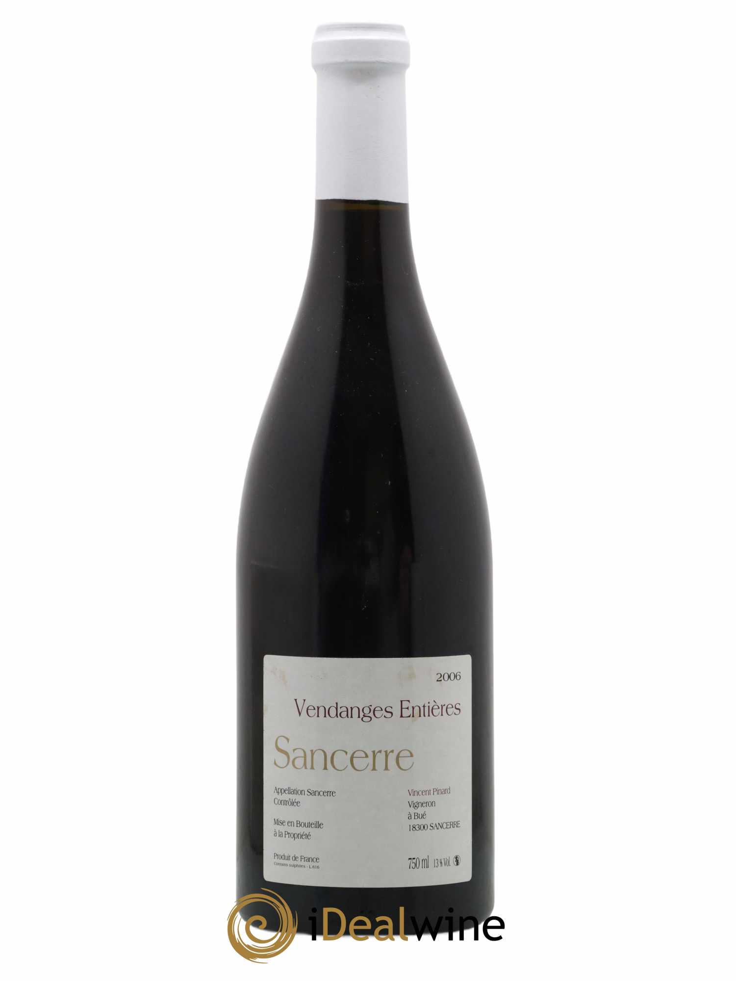 Sancerre Vendanges Entières Vincent Pinard 2006 - Lot de 1 bouteille - 0