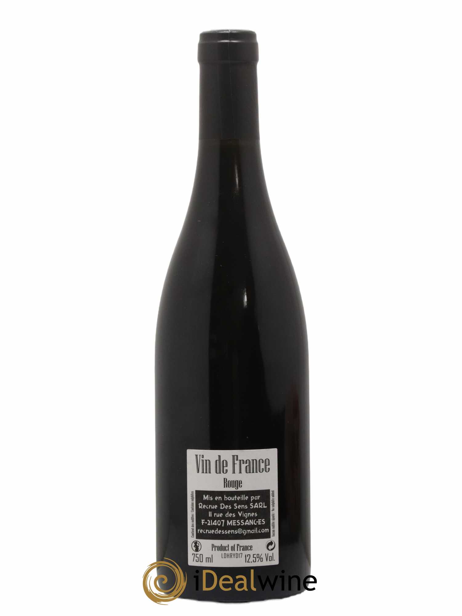 Vin de France DH Yann Durieux - Recrue des Sens 2017 - Lot de 1 bouteille - 1