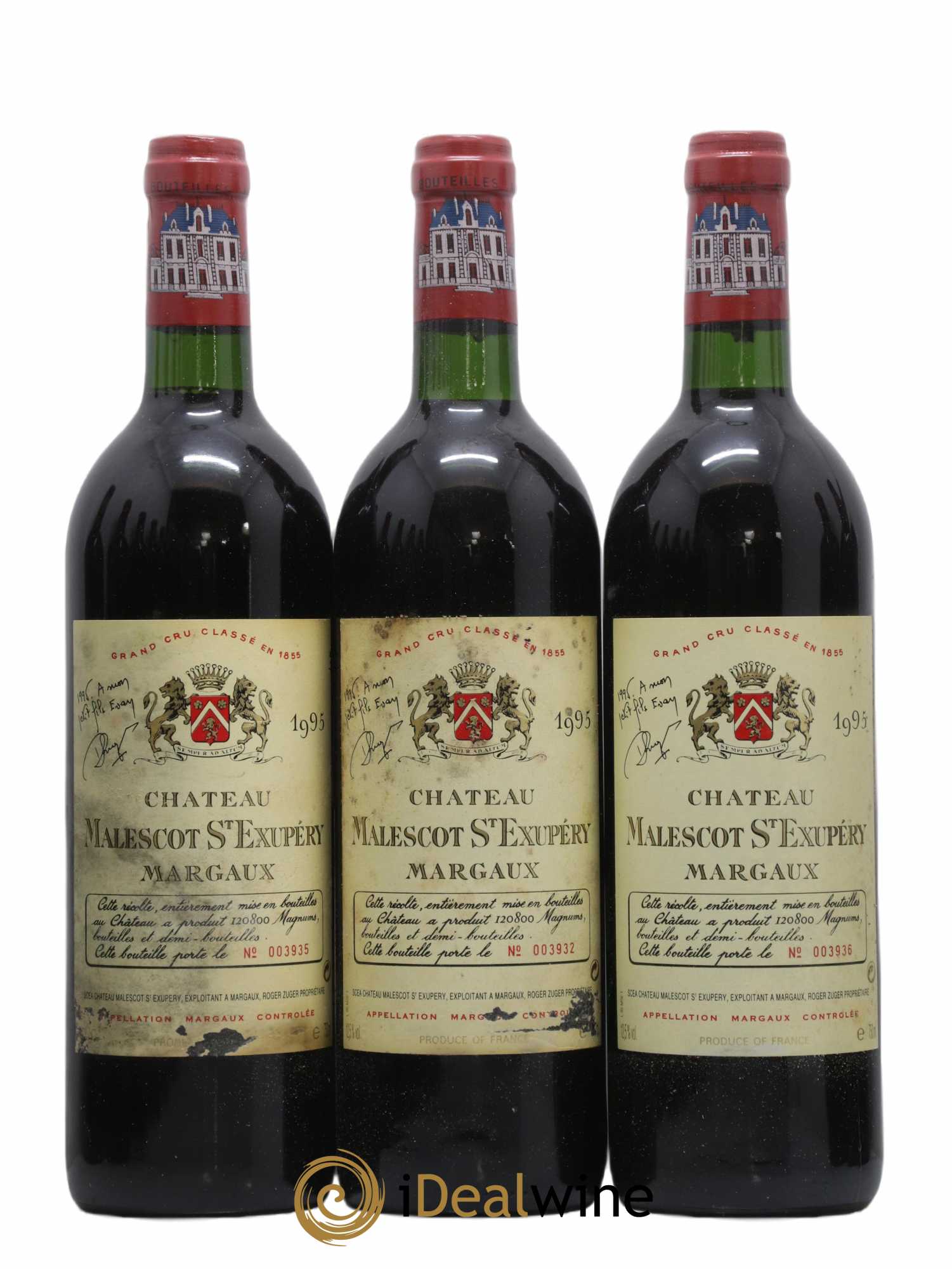 Château Malescot Saint-Exupéry 3ème Grand Cru Classé 1995 - Lot de 12 bouteilles - 1