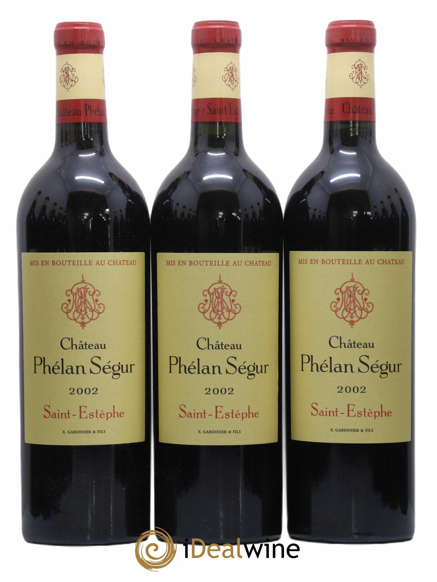 Château Phélan Ségur 2002 - Lot of 12 bottles - 1