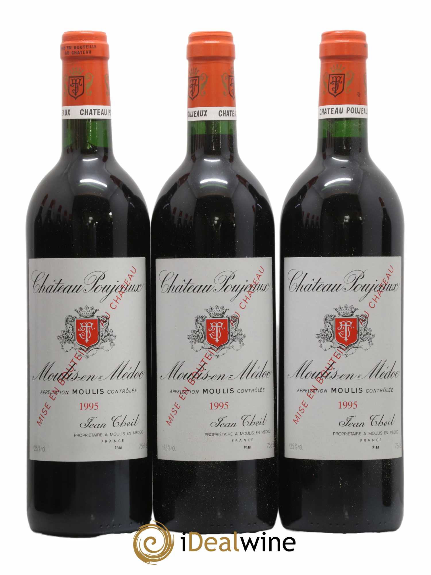 Château Poujeaux 1995 - Lot of 12 bottles - 2